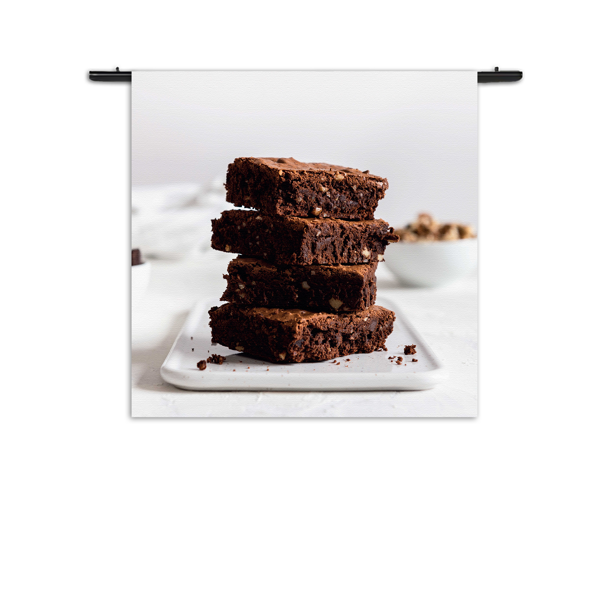 Wandkleed Brownie Rechthoek Vierkant