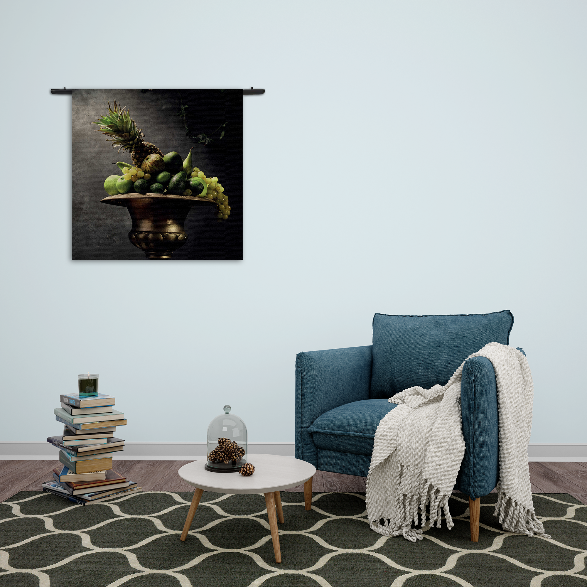 Wandkleed Fruit Schaal 01 Rechthoek Vierkant Template Vierkant Rond Eten En Drinken 74 2