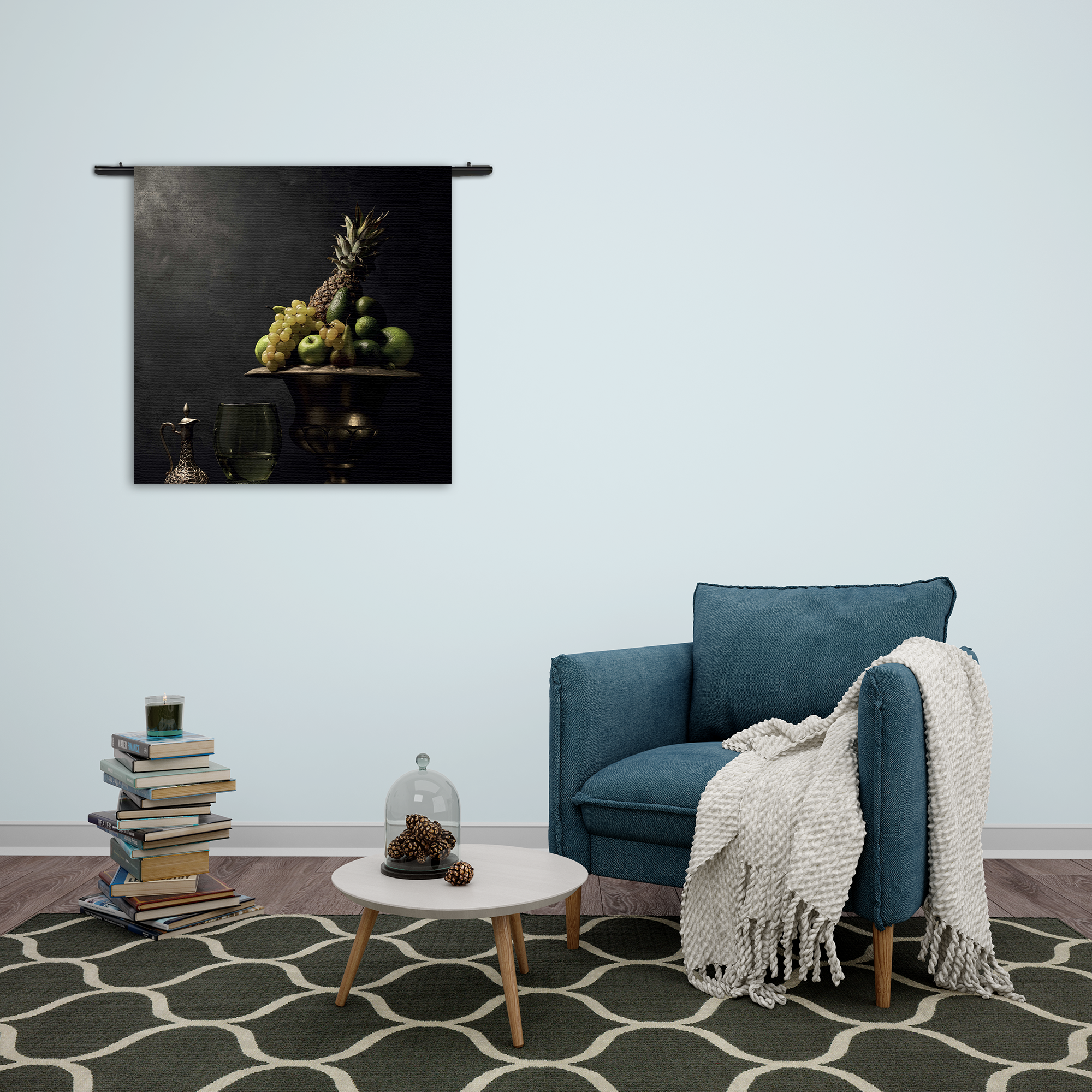 Wandkleed Fruit Schaal 02 Rechthoek Vierkant Template Vierkant Rond Eten En Drinken 75 2