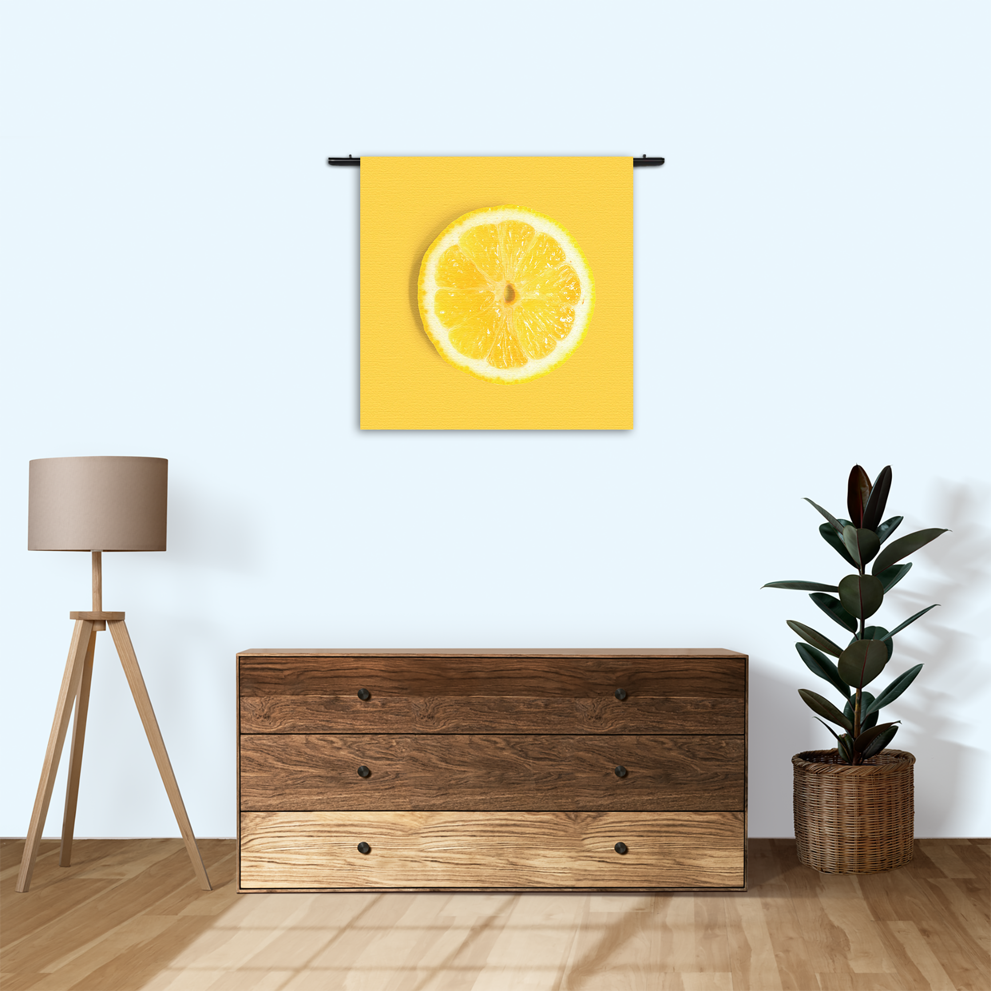 Wandkleed Citroenschijfje Rechthoek Vierkant Template Vierkant Rond Eten En Drinken 8 3