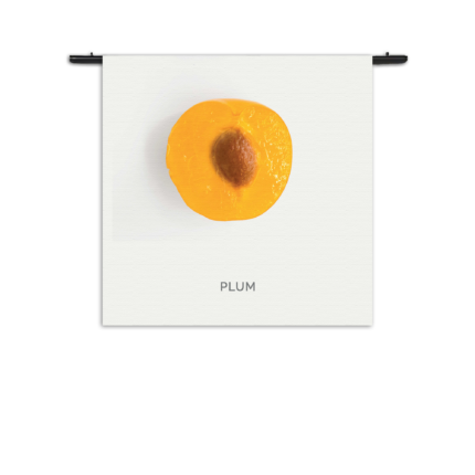 Wandkleed Plum Pruim Oranje Rechthoek Vierkant