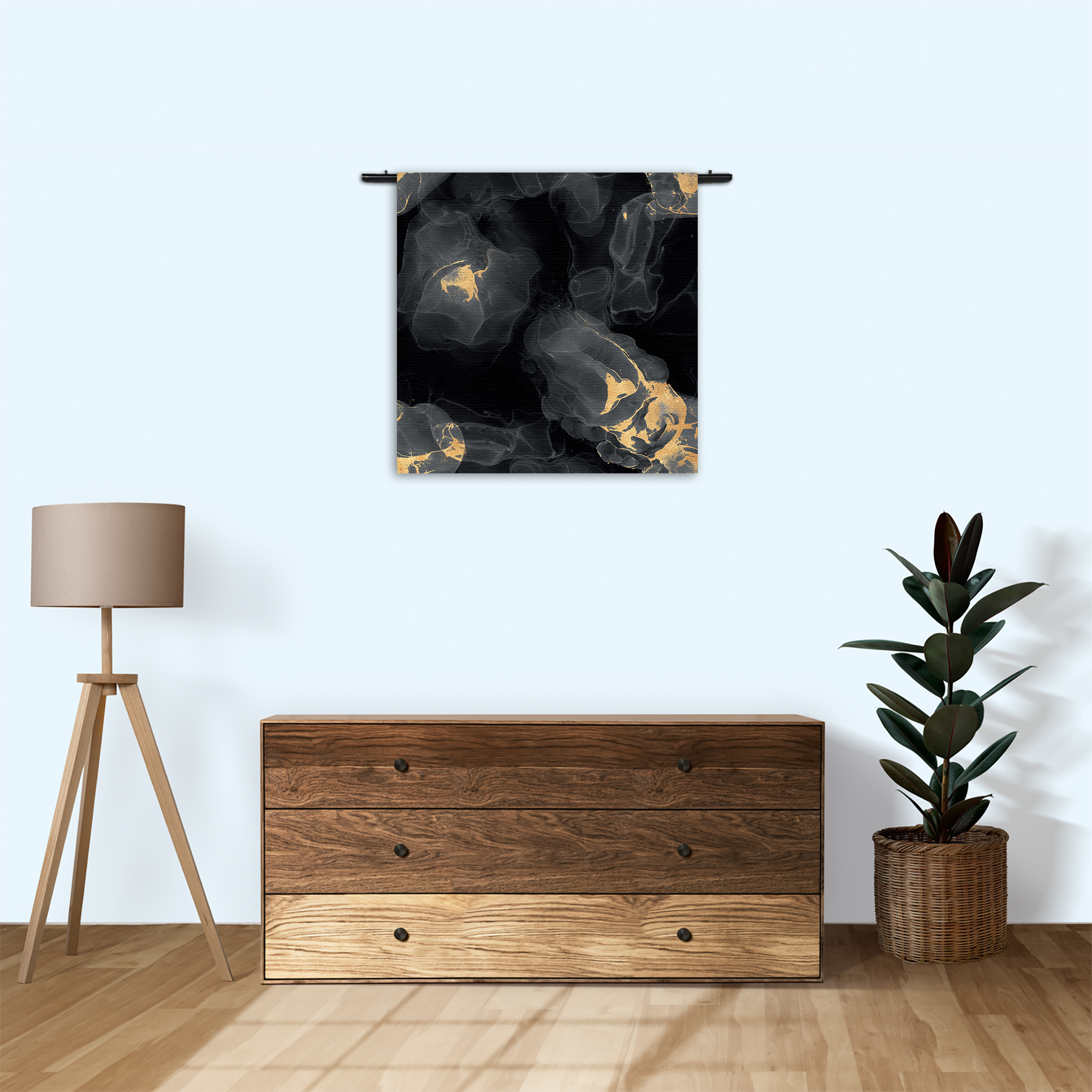 Template_Vierkant_Rond_Marmer_12-3 Wandkleed Abstract Marmer Look Zwart met Goud 03 Rechthoek Vierkant Template Vierkant Rond Marmer 12 3