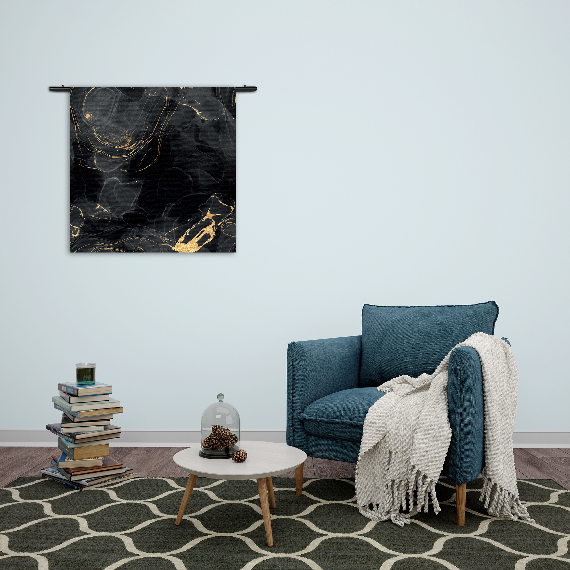 Template_Vierkant_Rond_Marmer_8-2 Wandkleed Abstract Marmer Look Zwart met Goud 01 Rechthoek Vierkant Template Vierkant Rond Marmer 8 2