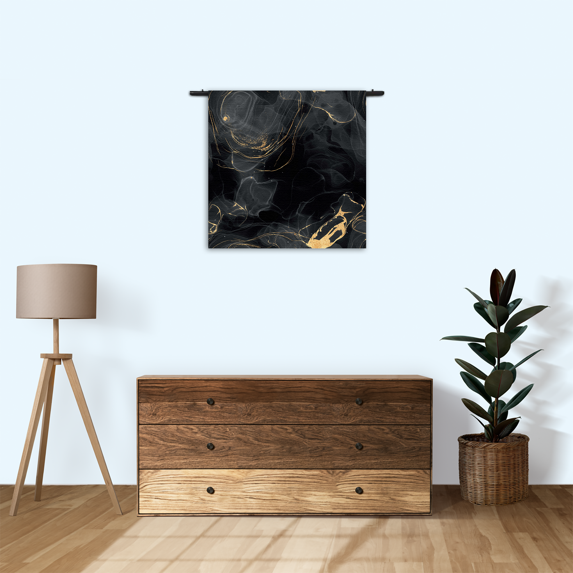 Template_Vierkant_Rond_Marmer_8-3 Wandkleed Abstract Marmer Look Zwart met Goud 01 Rechthoek Vierkant Template Vierkant Rond Marmer 8 3