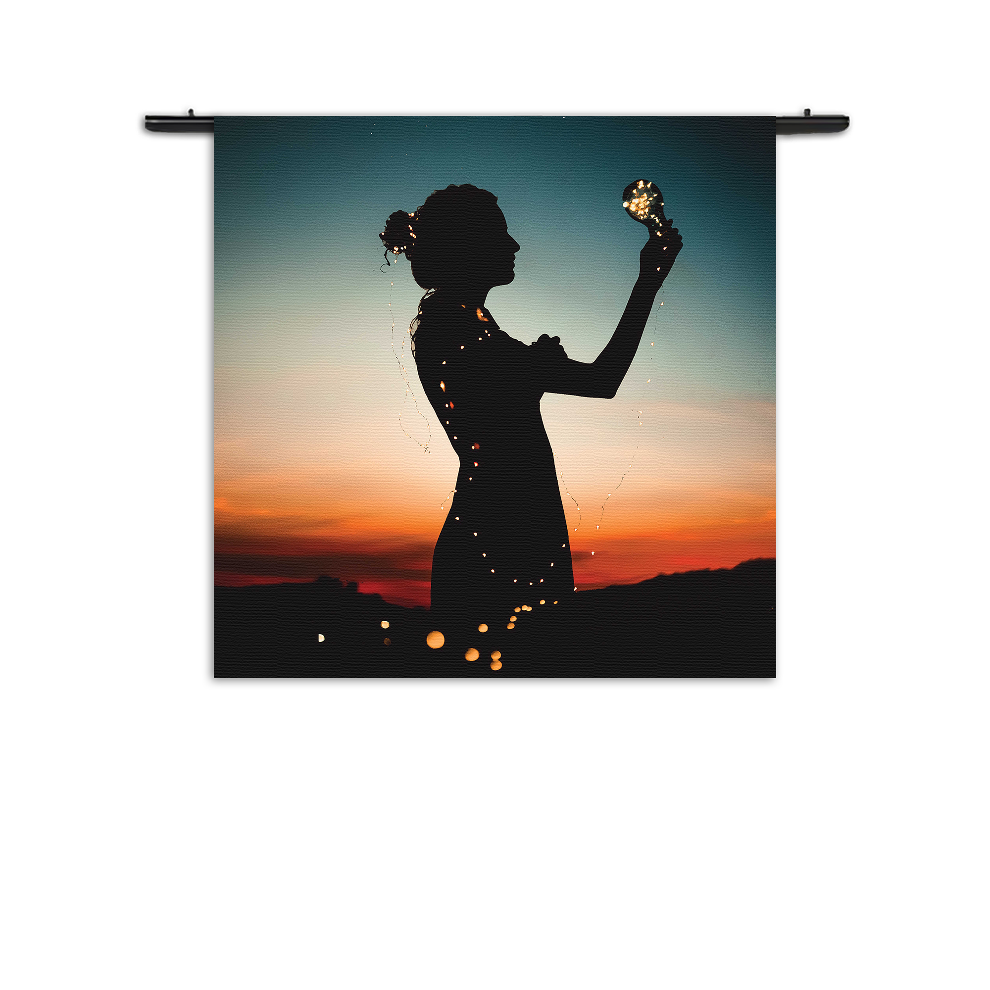 Wandkleed Het Hoopvolle licht Rechthoek Vierkant