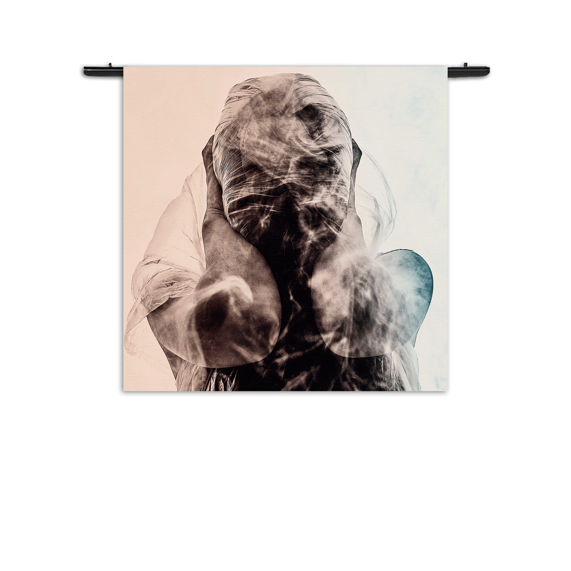 Wandkleed Guess Who I am Rechthoek Vierkant