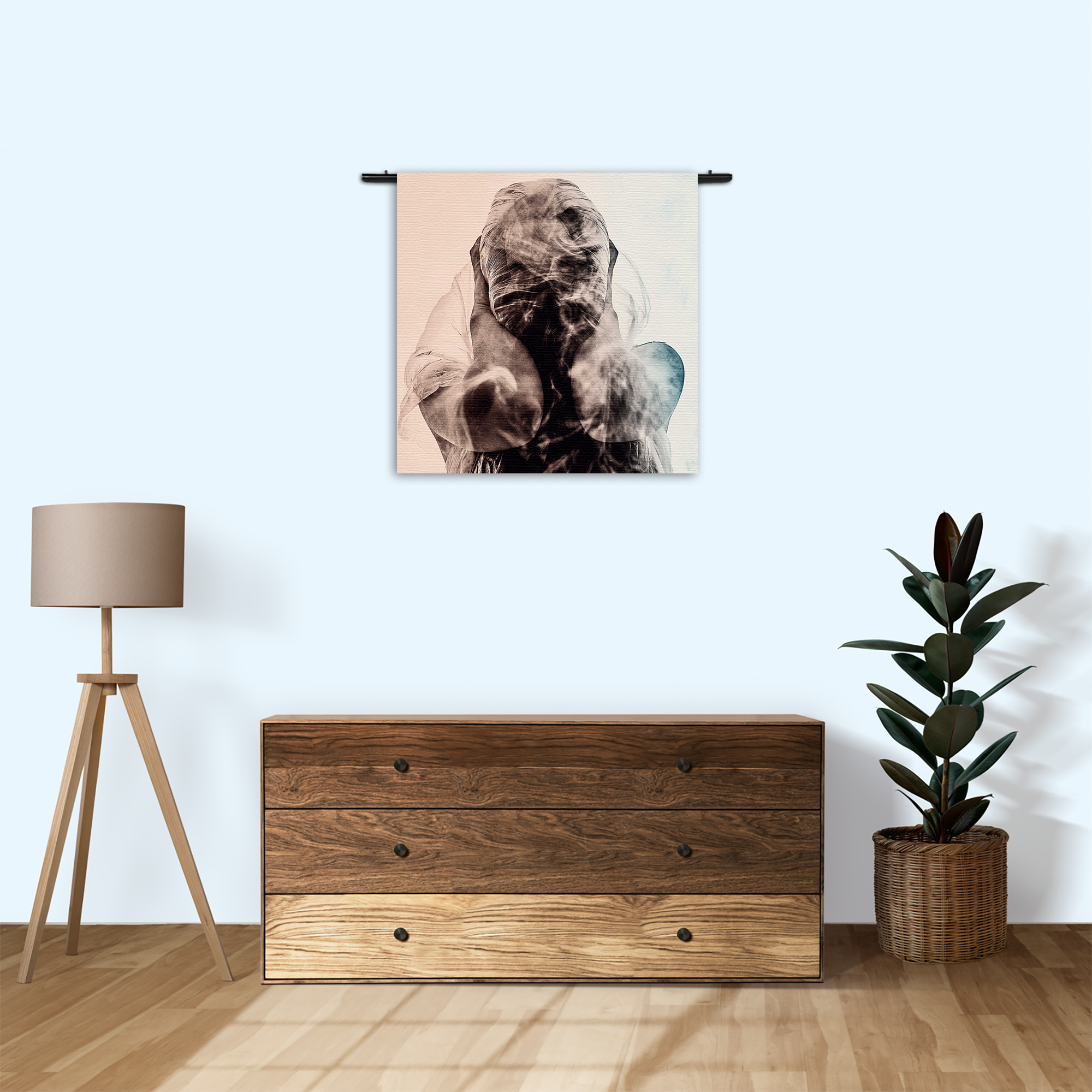 Wandkleed Guess Who I am Rechthoek Vierkant Template Vierkant Rond Mensen 17 3