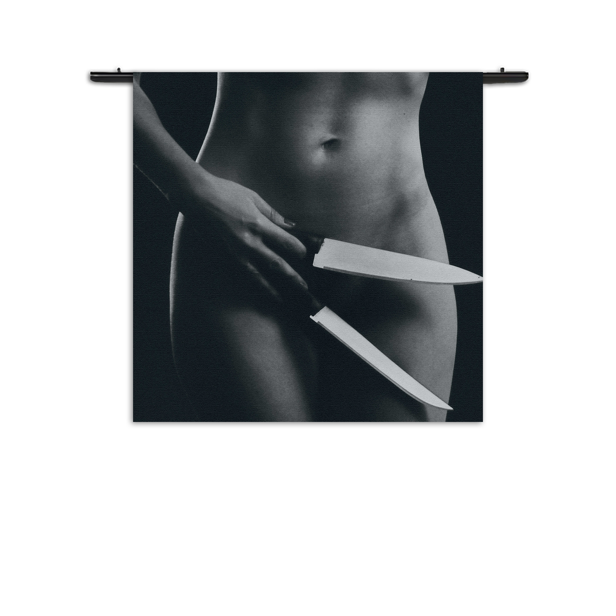 Wandkleed Vrouwlijke Messentrekker Rechthoek Vierkant