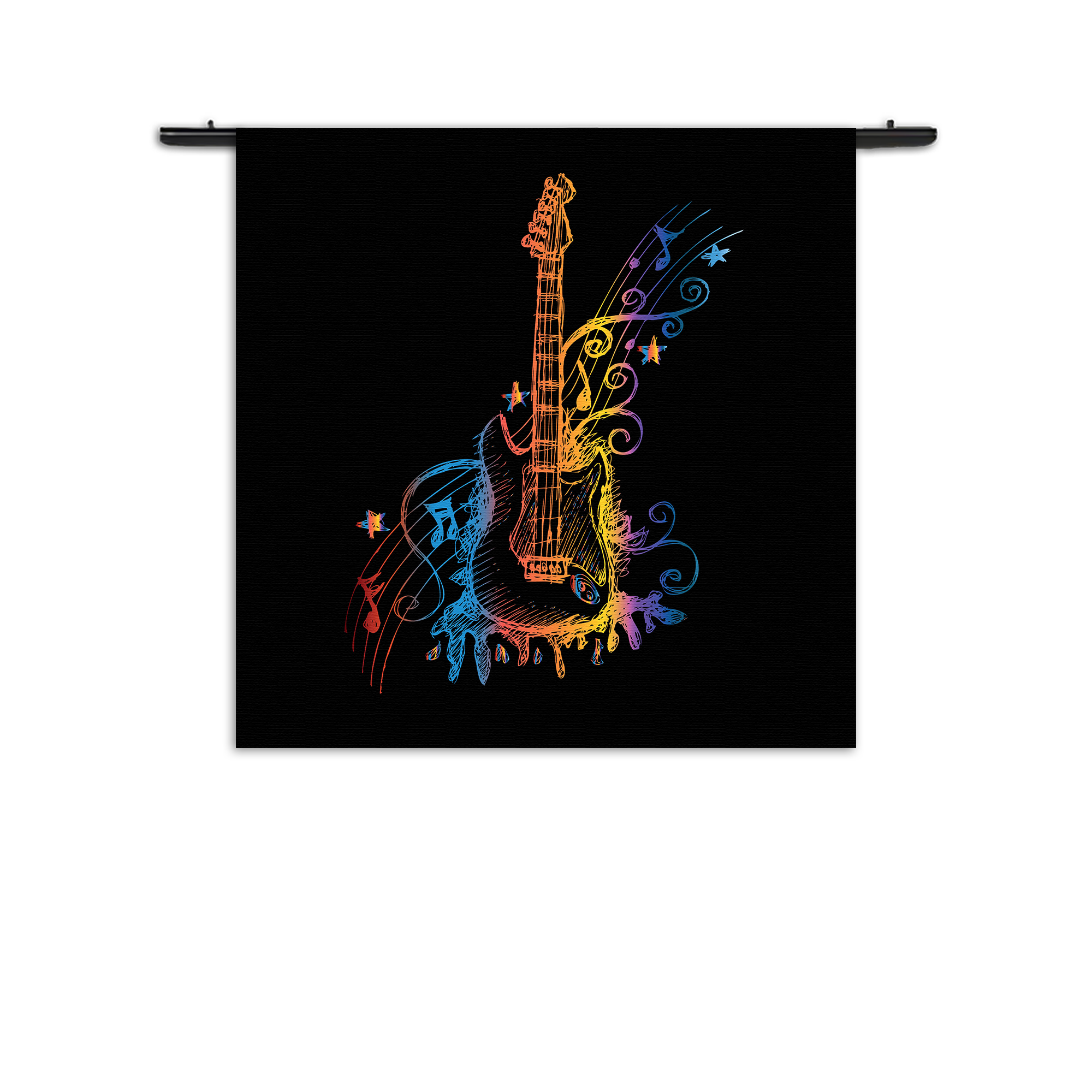 Wandkleed Gitaar Rechthoek Vierkant