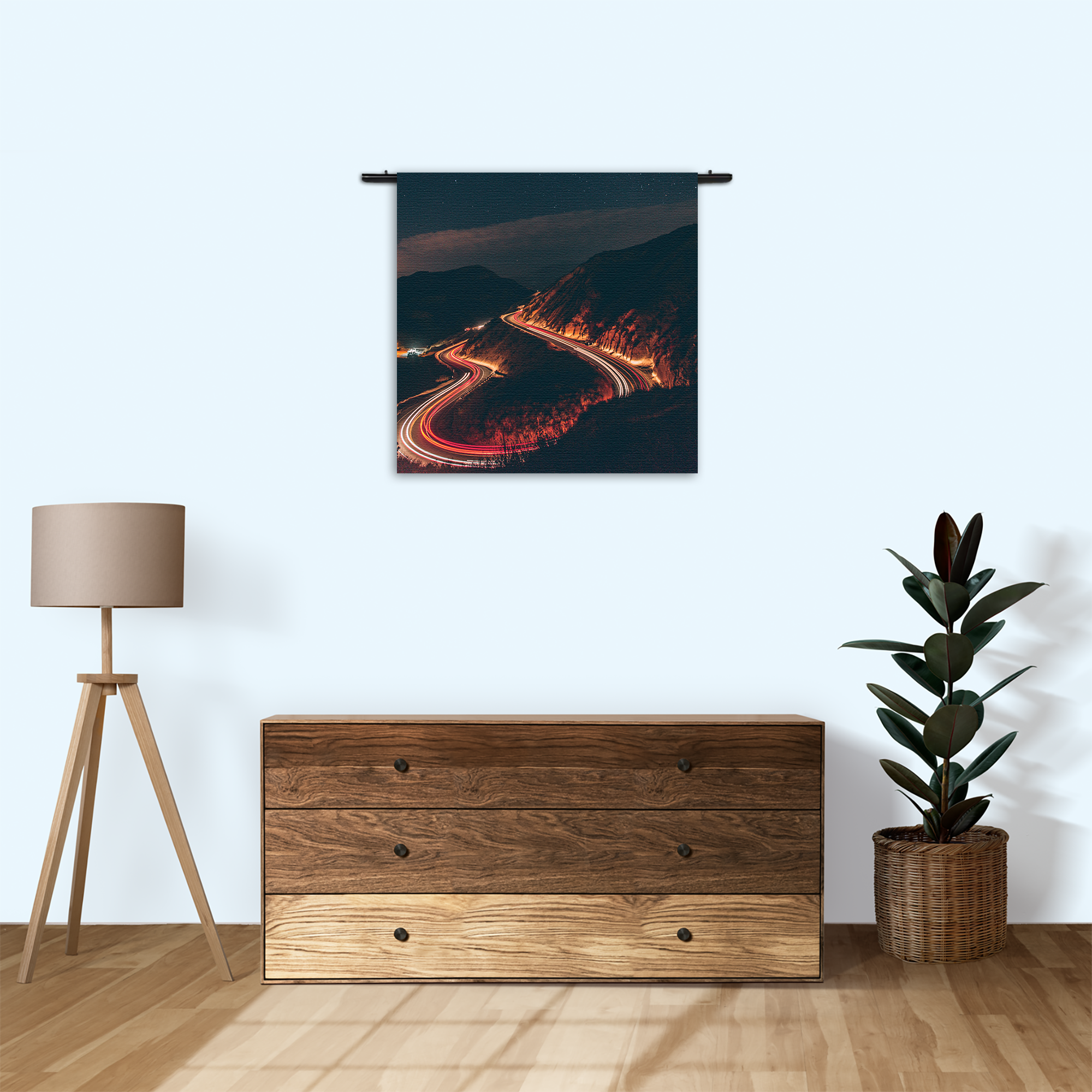 Wandkleed California Dreaming Rechthoek Vierkant Template Vierkant Rond Natuur 10 3