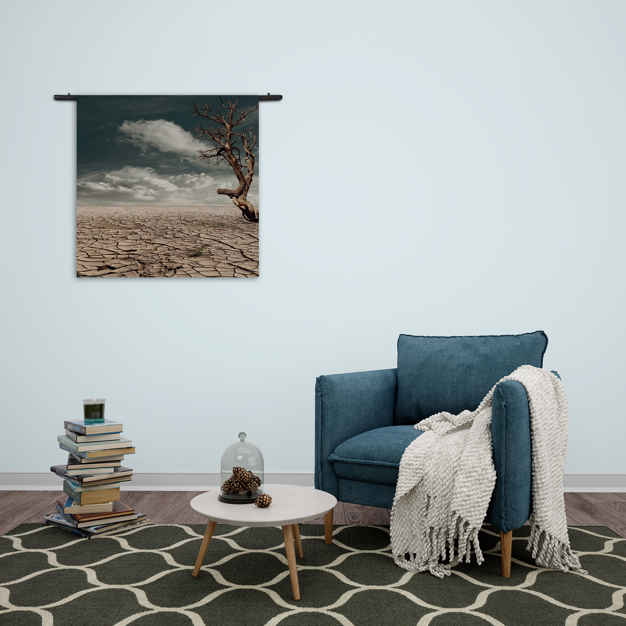 Wandkleed Deathvalley Rechthoek Vierkant Template Vierkant Rond Natuur 23 2