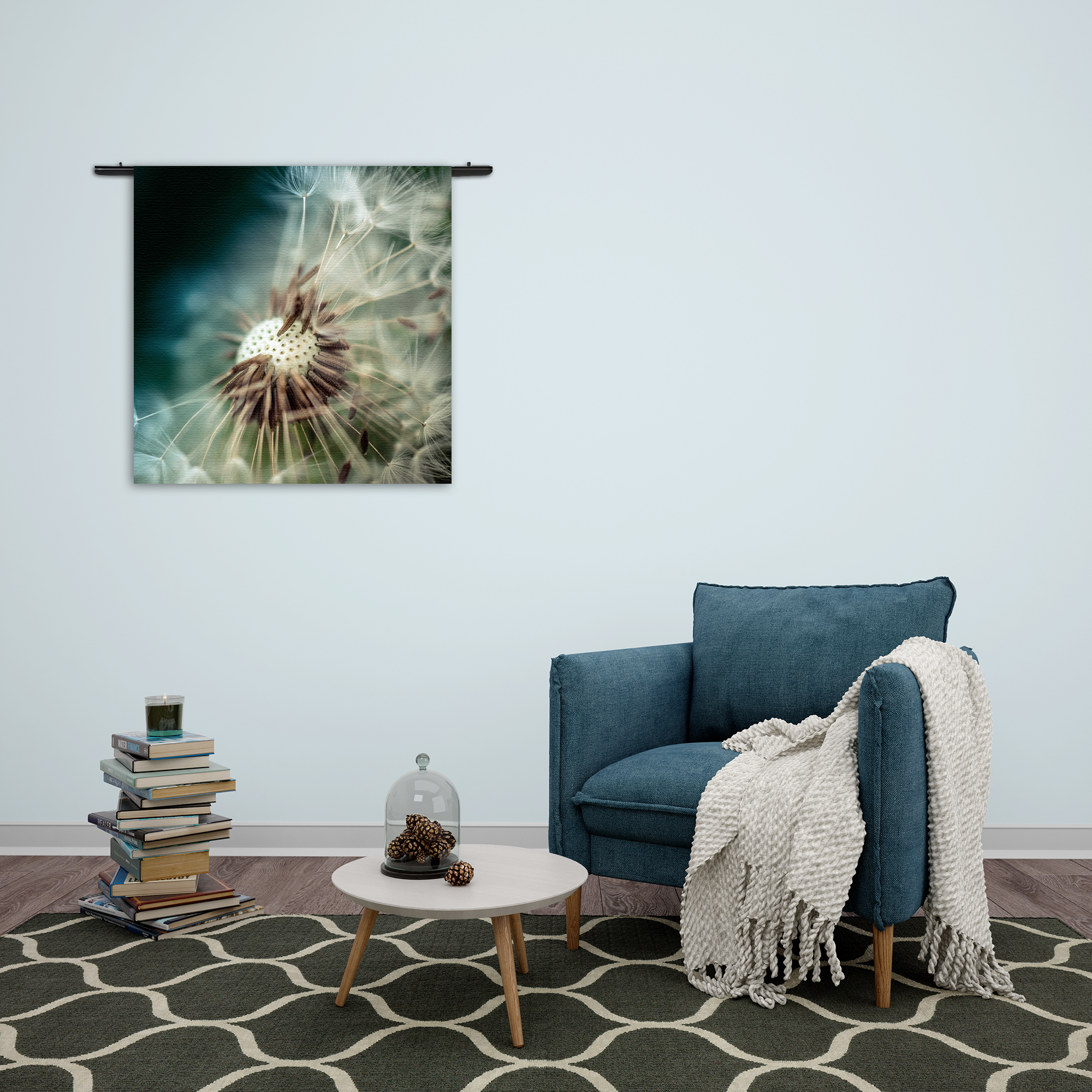 Template_Vierkant_Rond_Natuur_26-2 Wandkleed Paardenbloem pluis 2 Rechthoek Vierkant Template Vierkant Rond Natuur 26 2