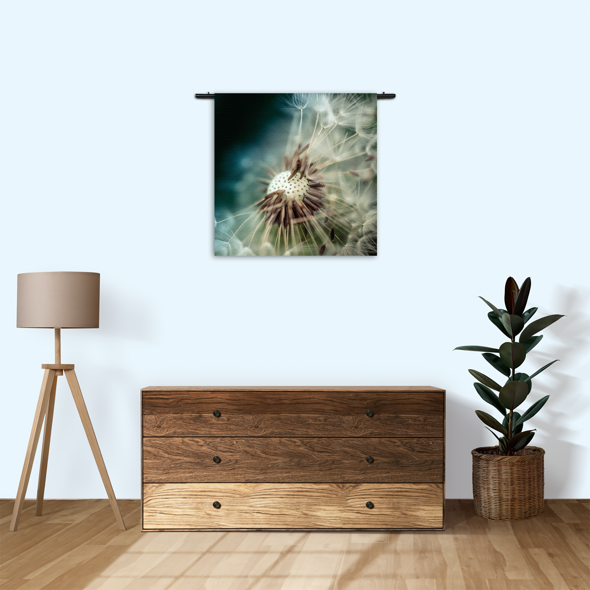 Template_Vierkant_Rond_Natuur_26-3 Wandkleed Paardenbloem pluis 2 Rechthoek Vierkant Template Vierkant Rond Natuur 26 3