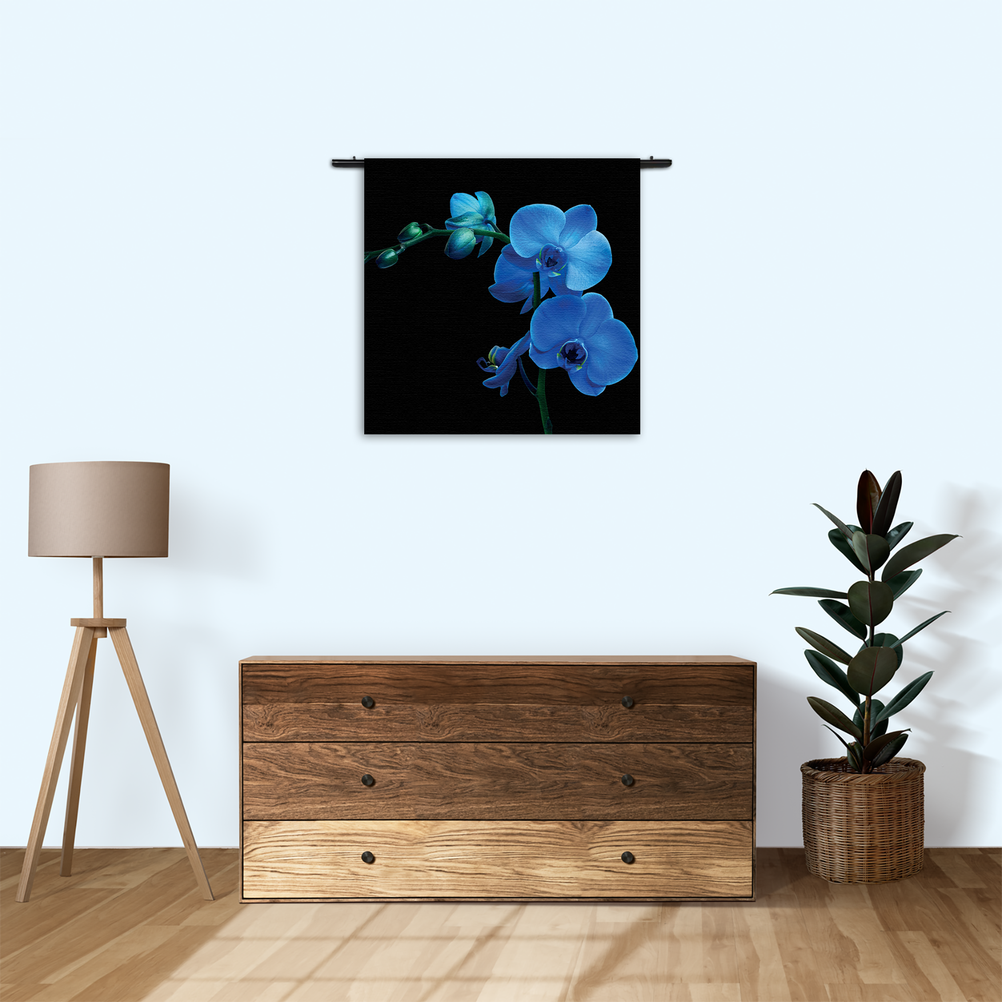 Wandkleed Orchidee Rechthoek Vierkant Template Vierkant Rond Natuur 39 3