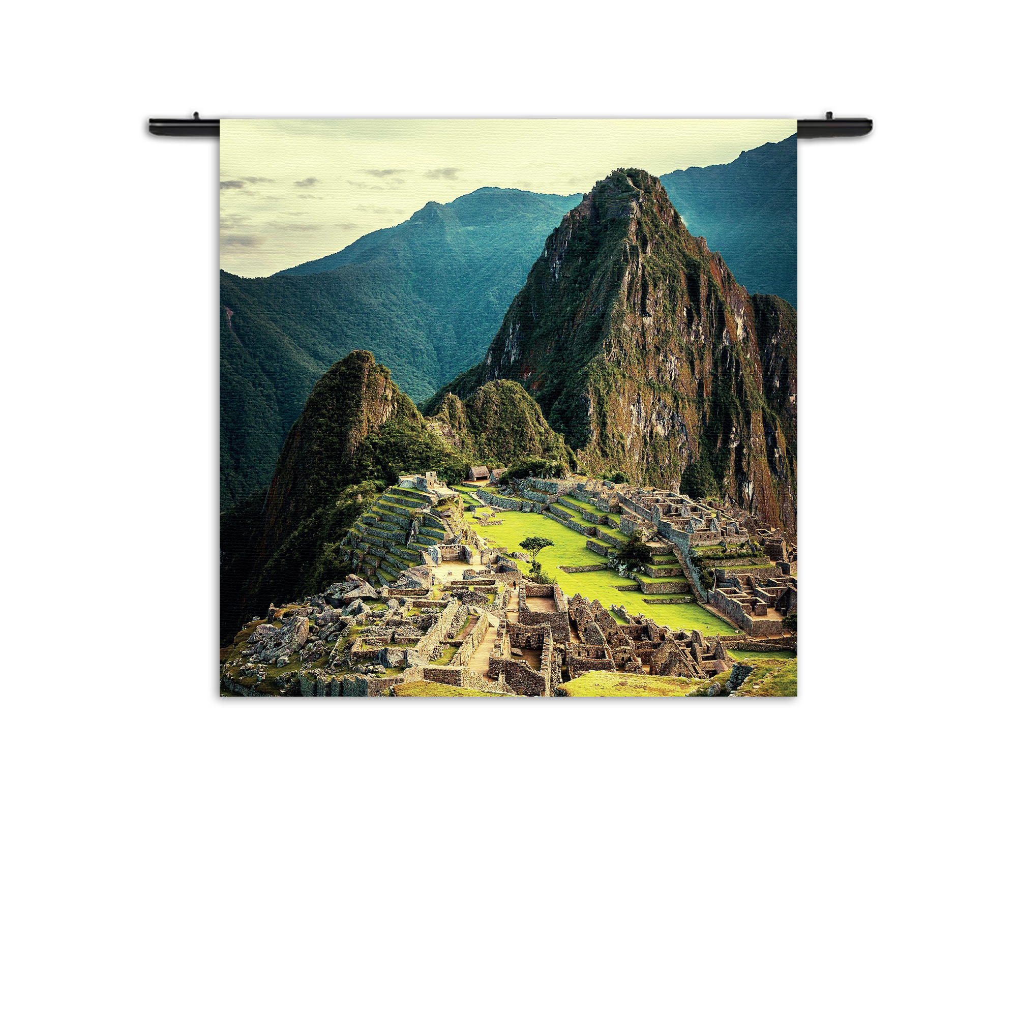 Wandkleed Machu Picchu 2 Rechthoek Vierkant