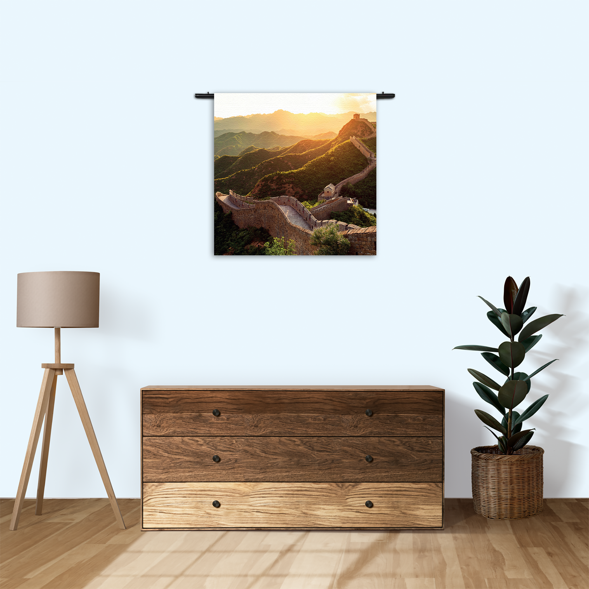 Wandkleed De Chinese muur Rechthoek Vierkant Template Vierkant Rond Natuur 49 3
