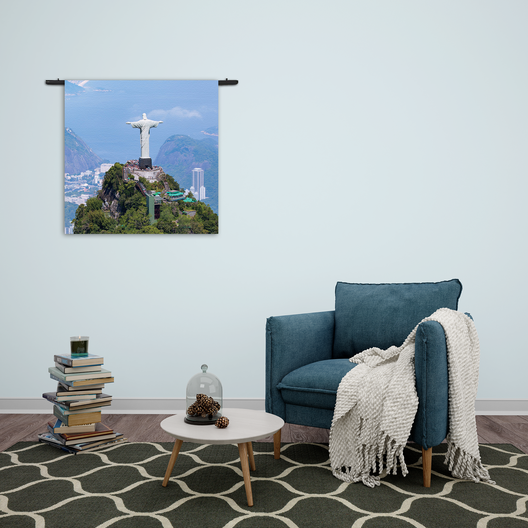 Wandkleed Christus de verlosser Rechthoek Vierkant Template Vierkant Rond Natuur 50 2