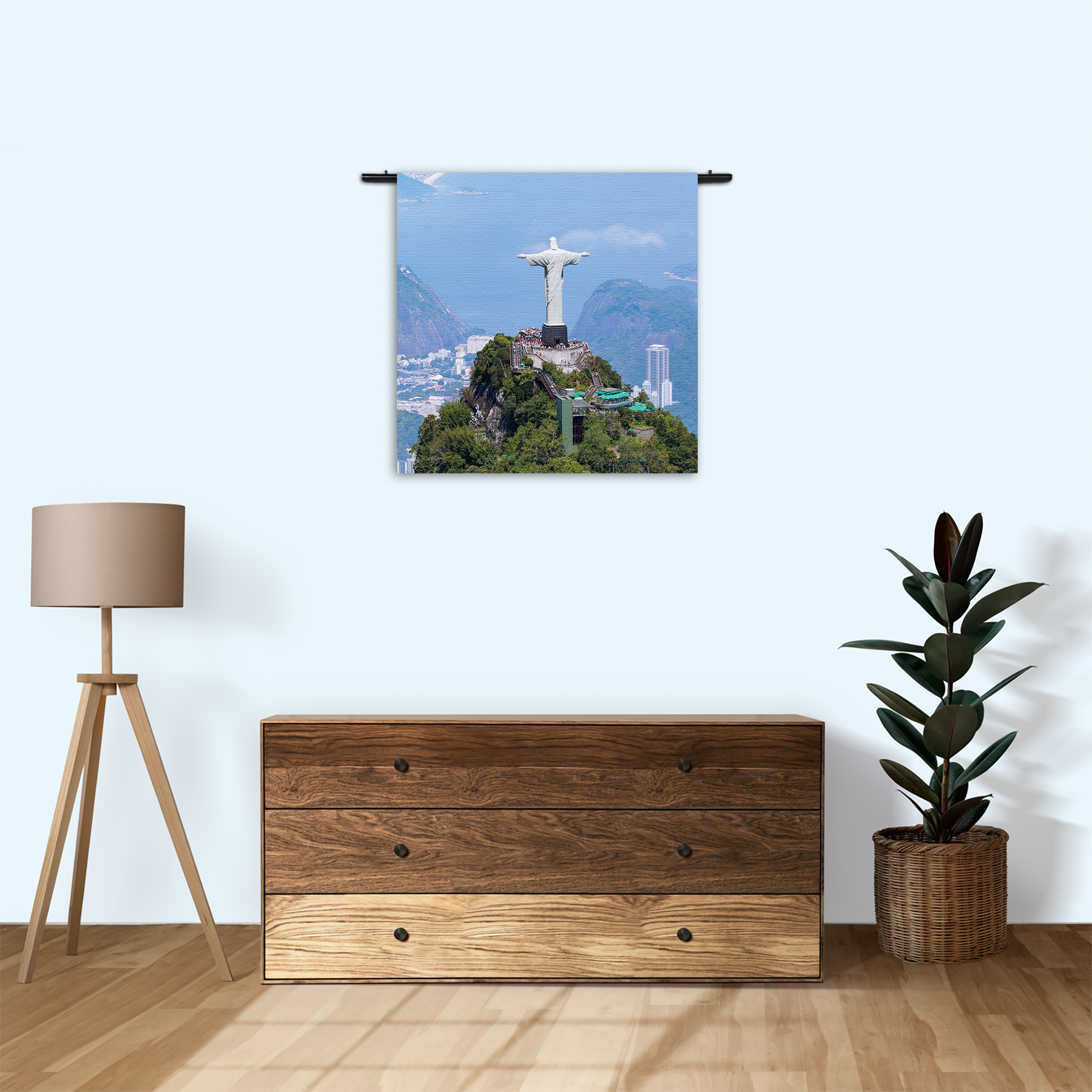 Wandkleed Christus de verlosser Rechthoek Vierkant Template Vierkant Rond Natuur 50 3