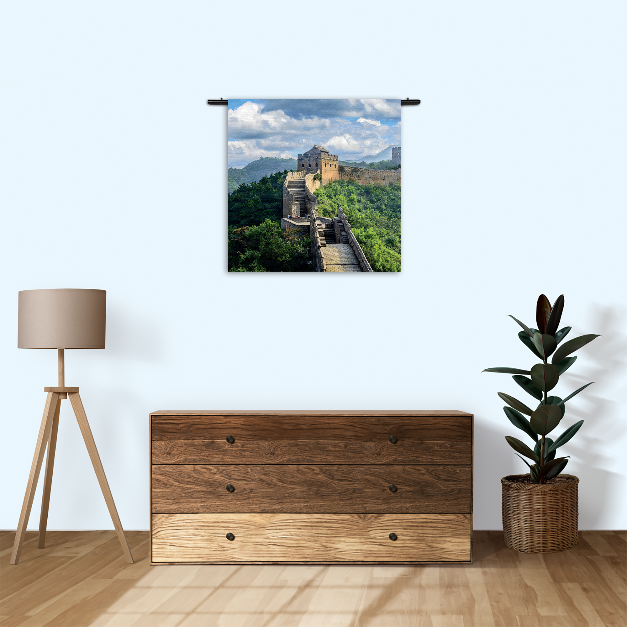 Wandkleed De Chinese muur 2 Rechthoek Vierkant Template Vierkant Rond Natuur 51 3