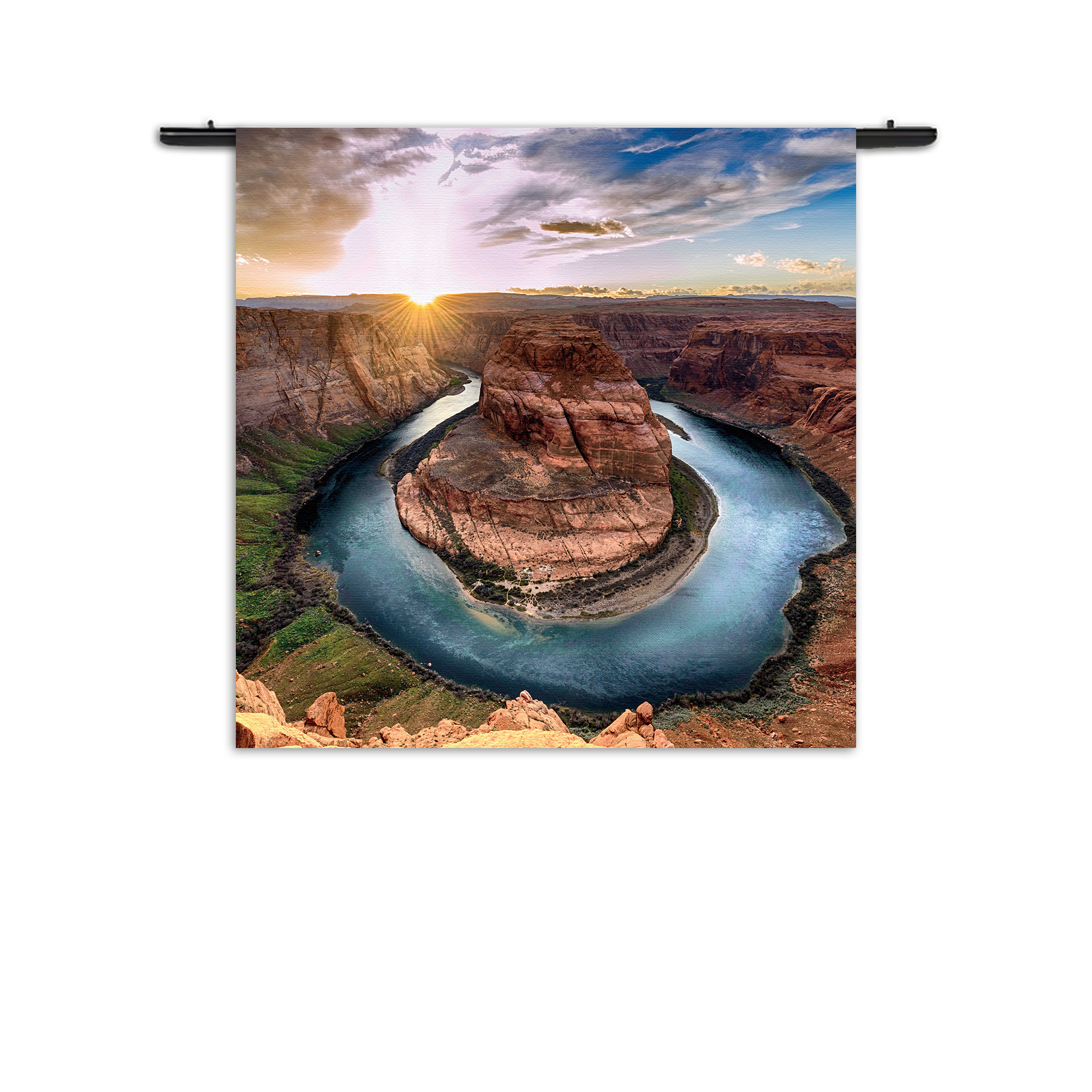 Template_Vierkant_Rond_Natuur_56-1 Wandkleed Horseshoe bend Rechthoek Vierkant