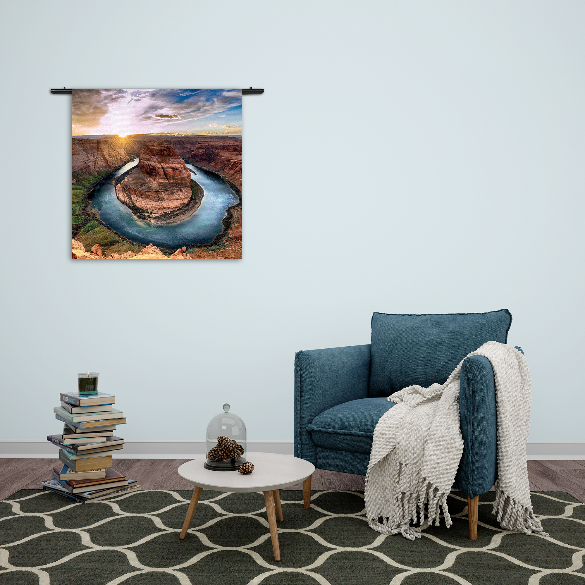 Template_Vierkant_Rond_Natuur_56-2 Wandkleed Horseshoe bend Rechthoek Vierkant Template Vierkant Rond Natuur 56 2