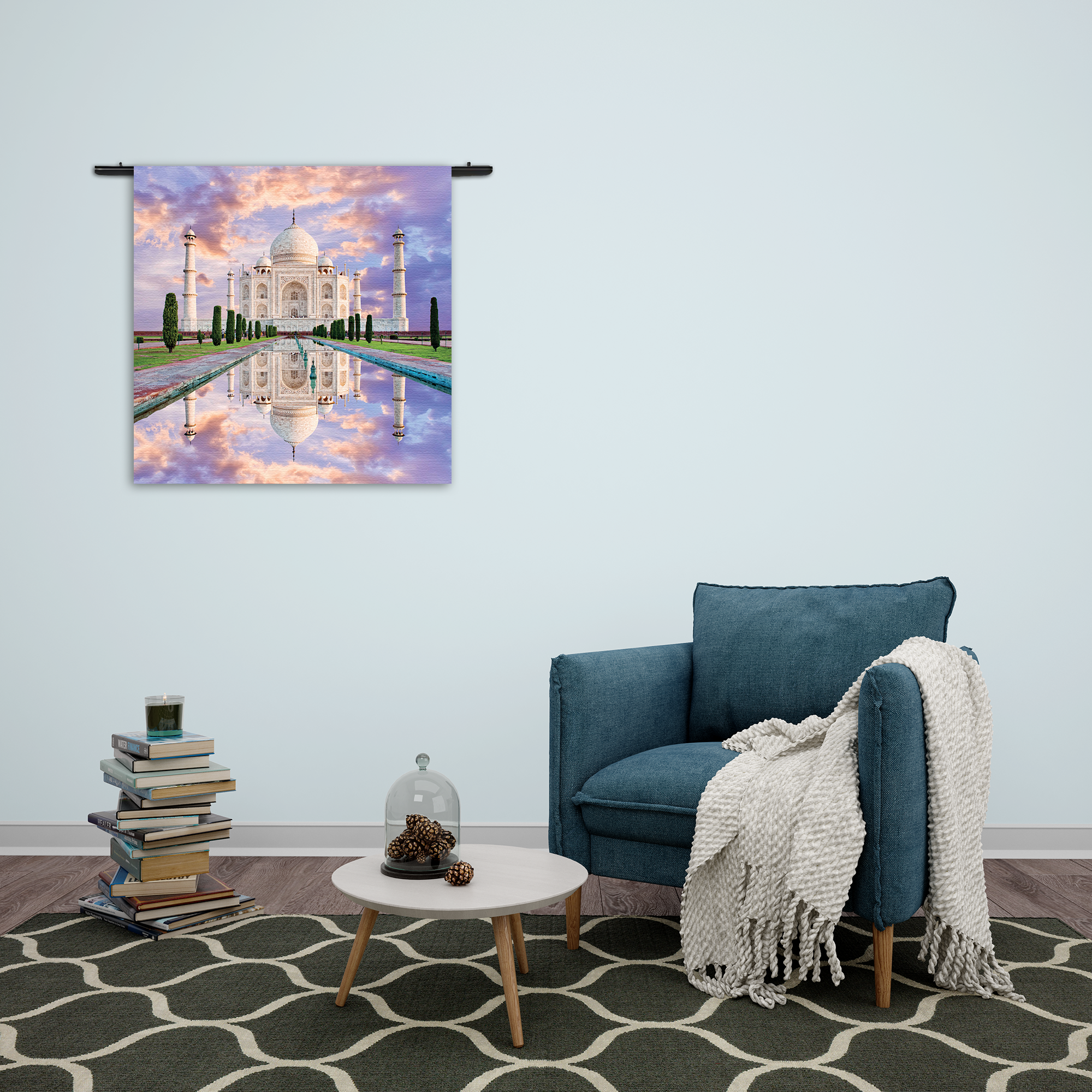 Wandkleed De Tajmahal 2 Rechthoek Vierkant Template Vierkant Rond Natuur 58 2