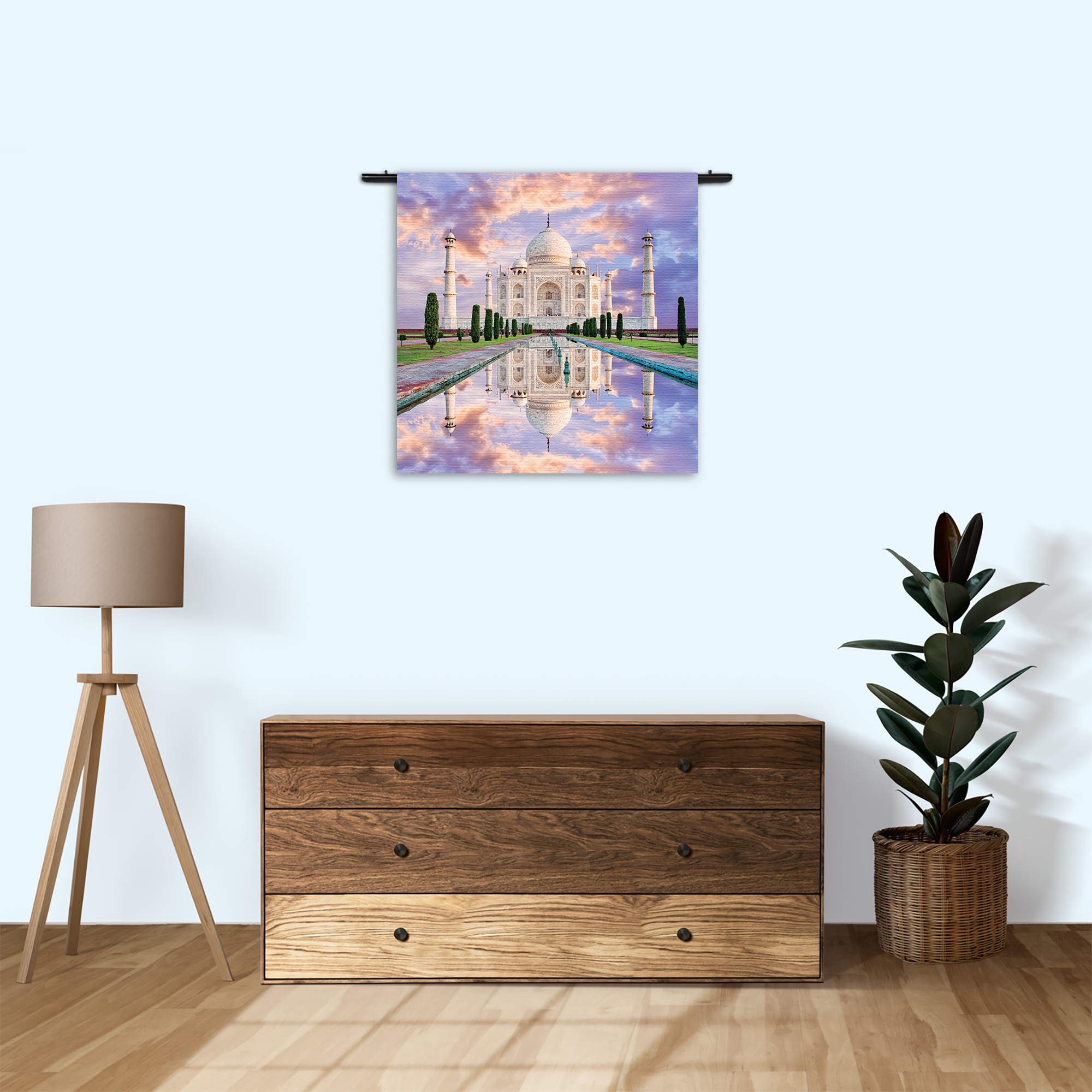 Wandkleed De Tajmahal 2 Rechthoek Vierkant Template Vierkant Rond Natuur 58 3