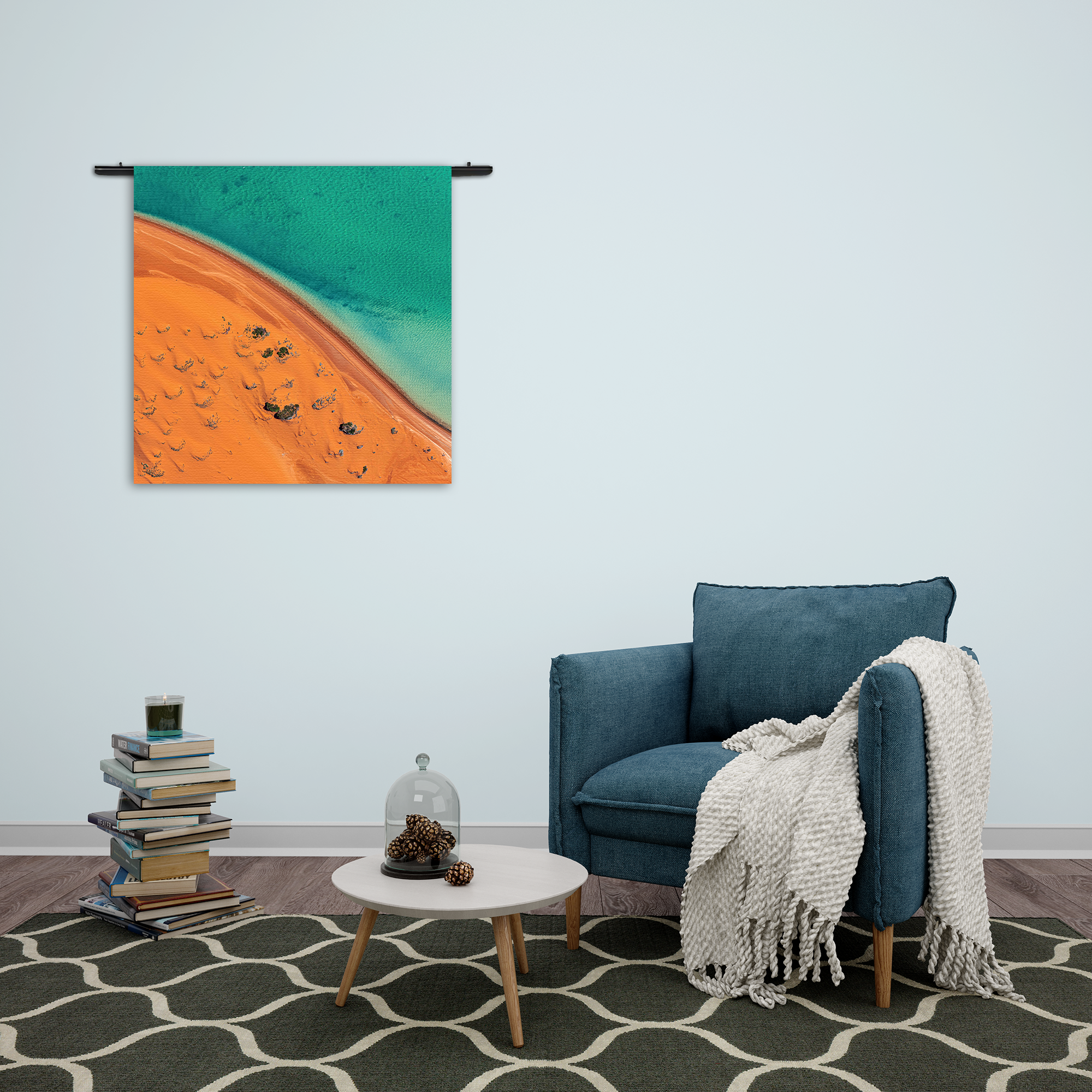 Wandkleed Kleurrijke woestijn Rechthoek Vierkant Template Vierkant Rond Natuur 79 2