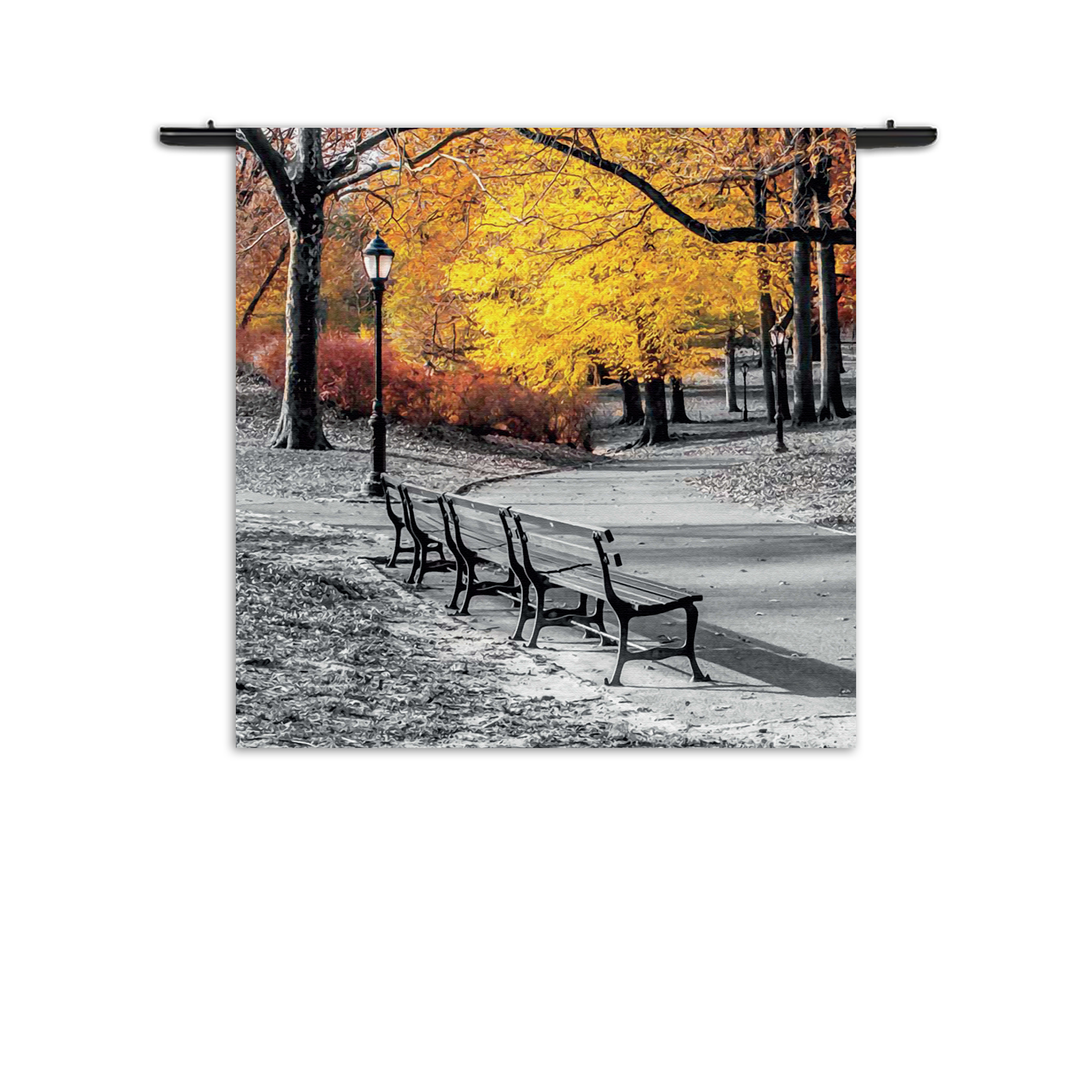 Template_Vierkant_Rond_Natuur_8-1 Wandkleed Gele herfst Rechthoek Vierkant