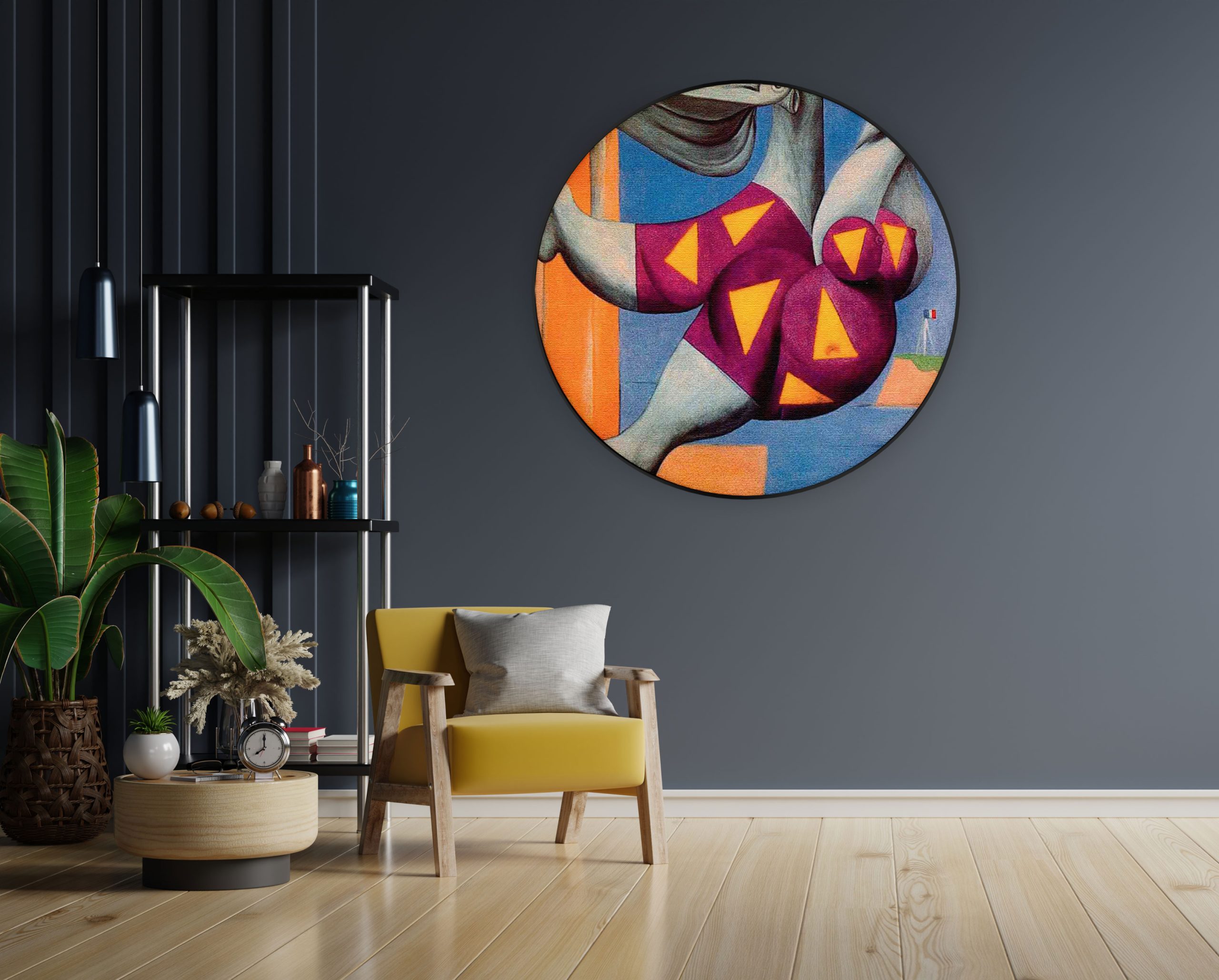 Akoestisch Schilderij Johannes Vermeer Meisje met de parel 1665-1167 Rond - Muurcirkel Template Vierkant Rond OM 10 4 scaled 1