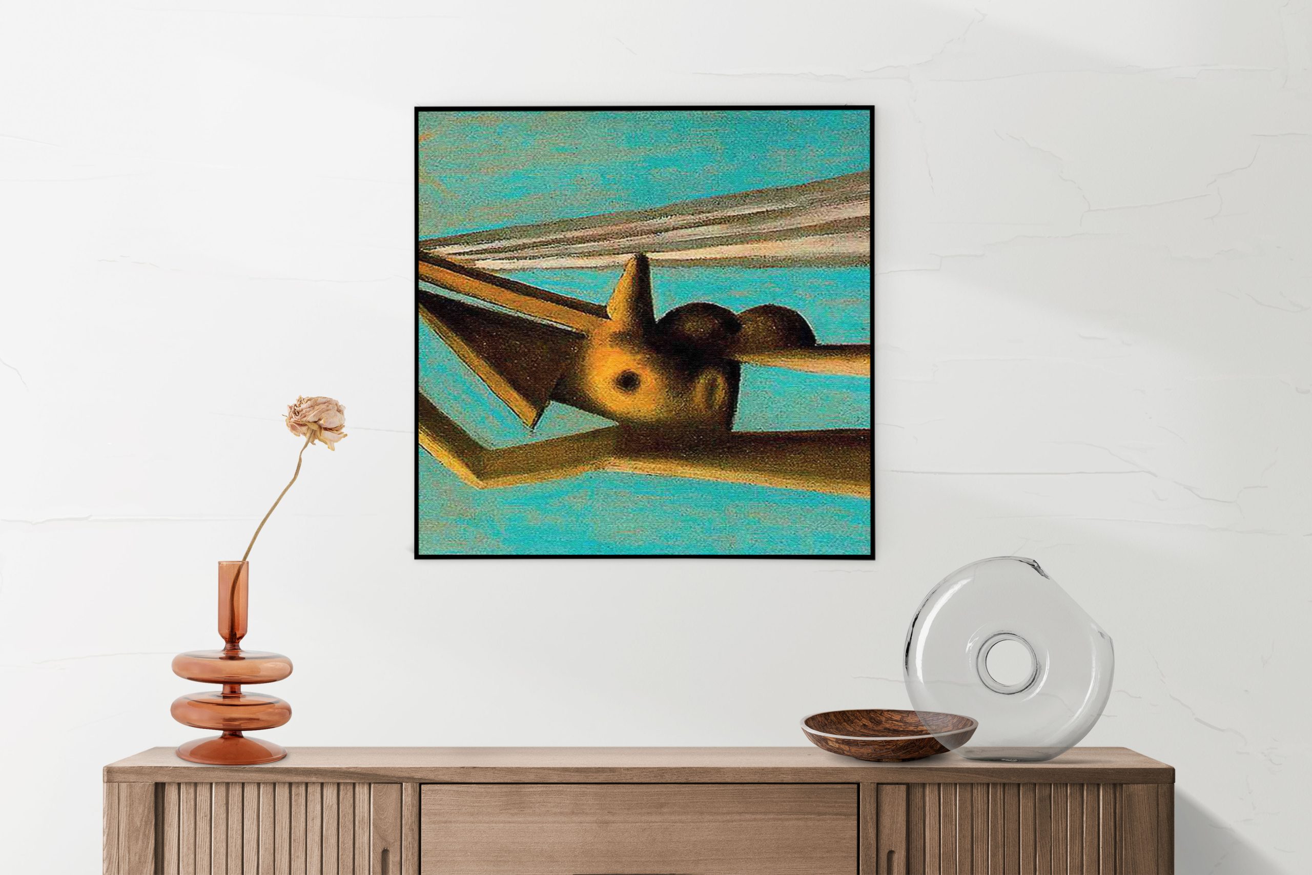 Akoestisch Schilderij Picasso Badgast met strandbal 1929 Vierkant Template Vierkant Rond OM 11 2 scaled 1