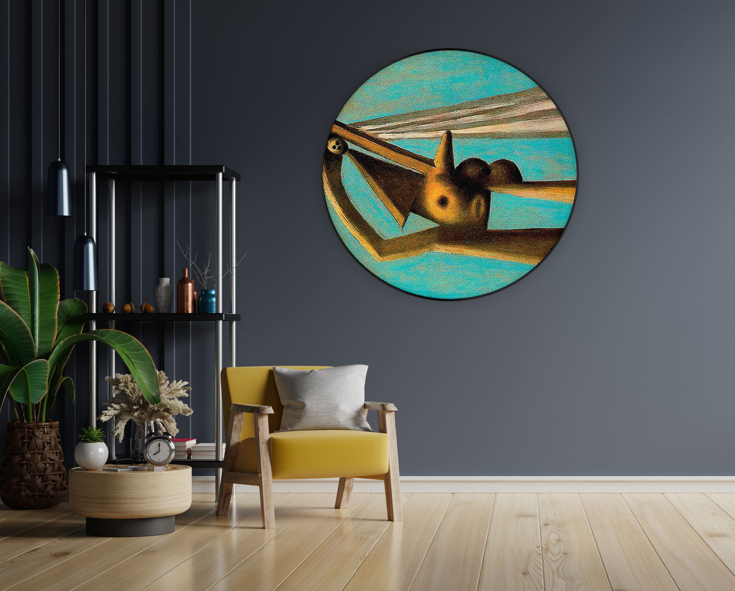 Akoestisch Schilderij Johannes Vermeer Meisje met de parel 1665-1167 Rond - Muurcirkel Template Vierkant Rond OM 11 4 scaled 1