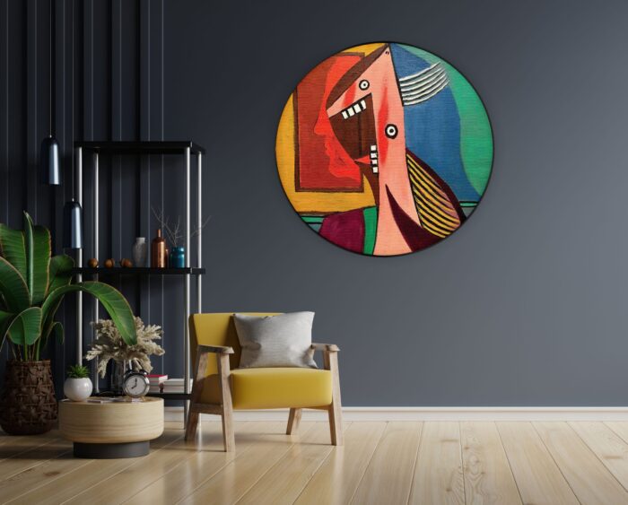 Akoestisch Schilderij Picasso De Vrouw 1929 Rond - Muurcirkel Template Vierkant Rond OM 13 4 scaled 1