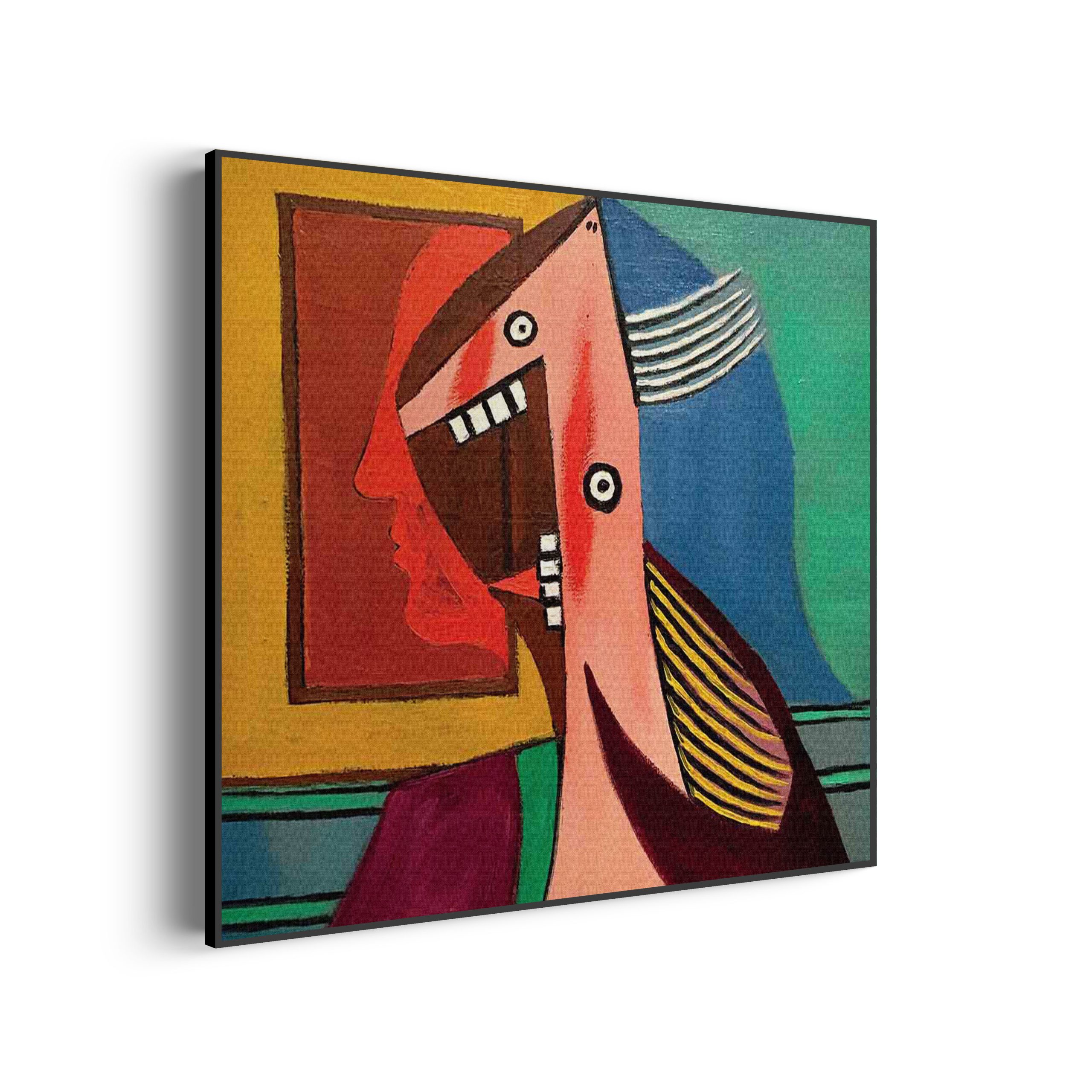 Akoestisch Schilderij Johannes Vermeer Meisje met de parel 1665-1167 Vierkant Template Vierkant Rond OM 13 scaled 1