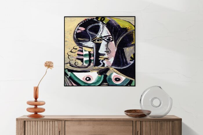 Akoestisch Schilderij Picasso Portret van een vrouw 1971 Vierkant Template Vierkant Rond OM 15 2 scaled 1