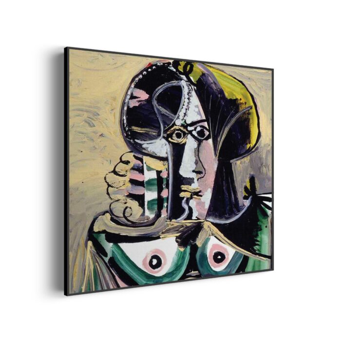 Akoestisch Schilderij Picasso Portret van een vrouw 1971 Vierkant Template Vierkant Rond OM 15 scaled 1