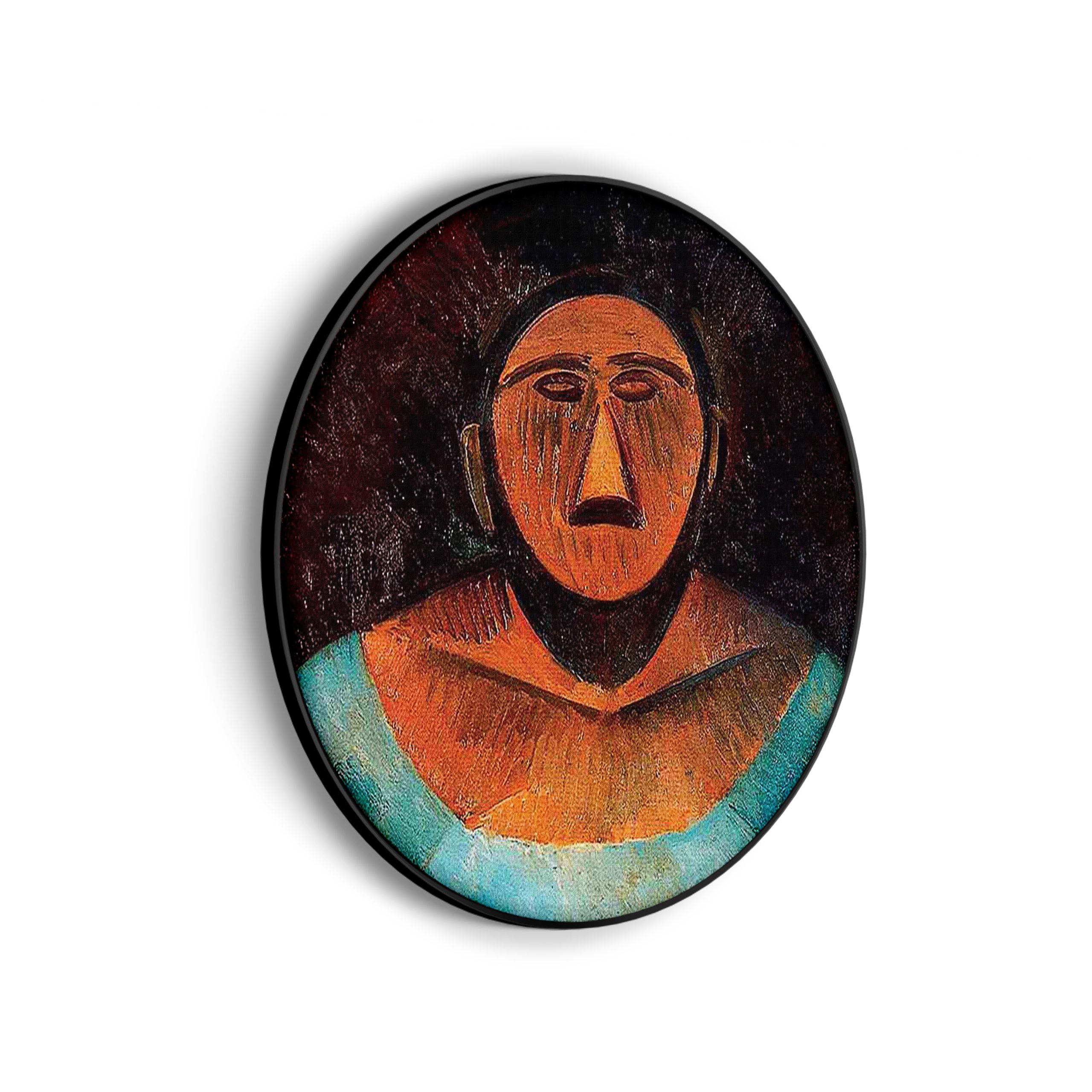 Akoestisch Schilderij Johannes Vermeer Meisje met de parel 1665-1167 Rond - Muurcirkel Template Vierkant Rond OM 16 3 scaled 1