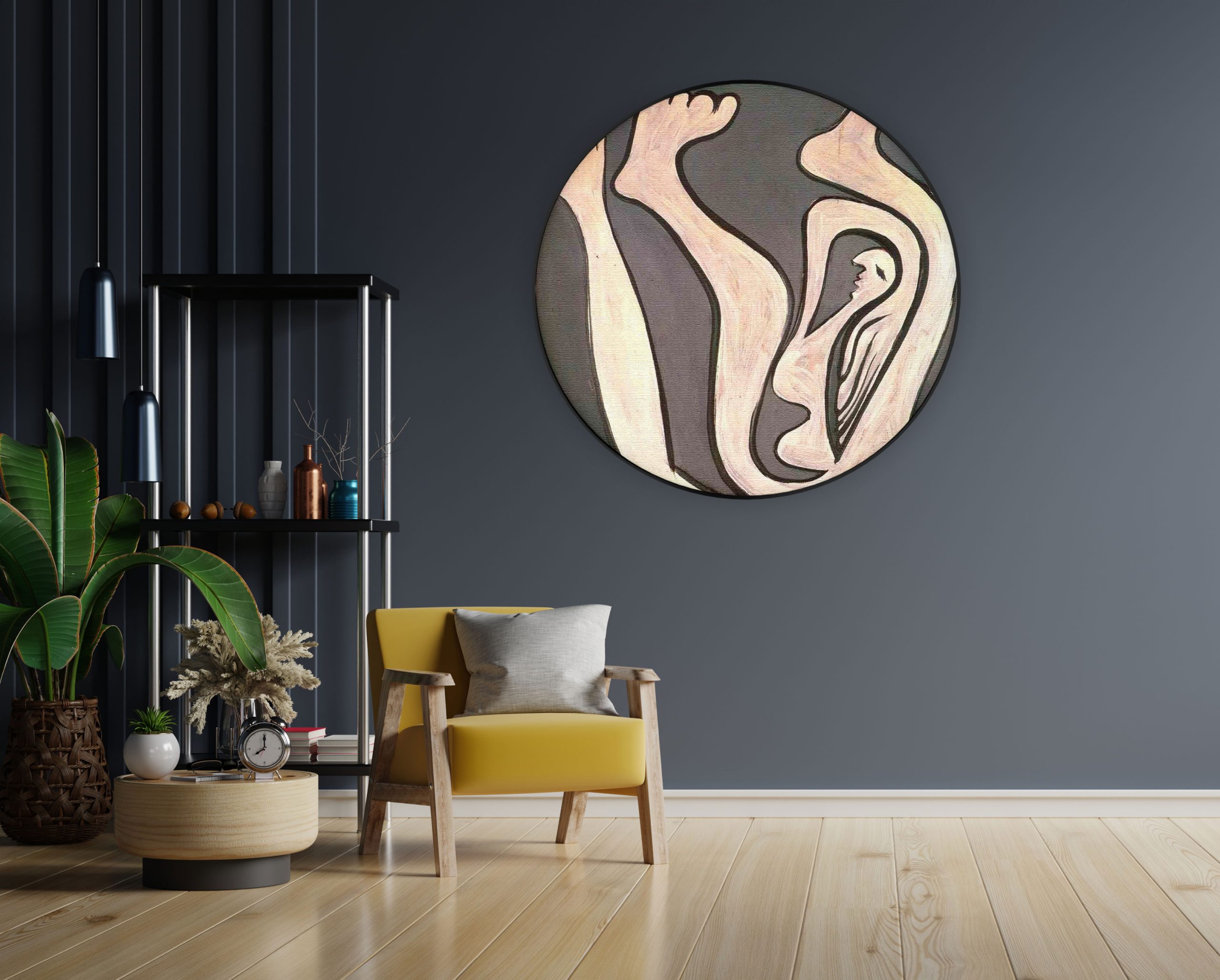 Akoestisch Schilderij Johannes Vermeer Meisje met de parel 1665-1167 Rond - Muurcirkel Template Vierkant Rond OM 17 4 scaled 1