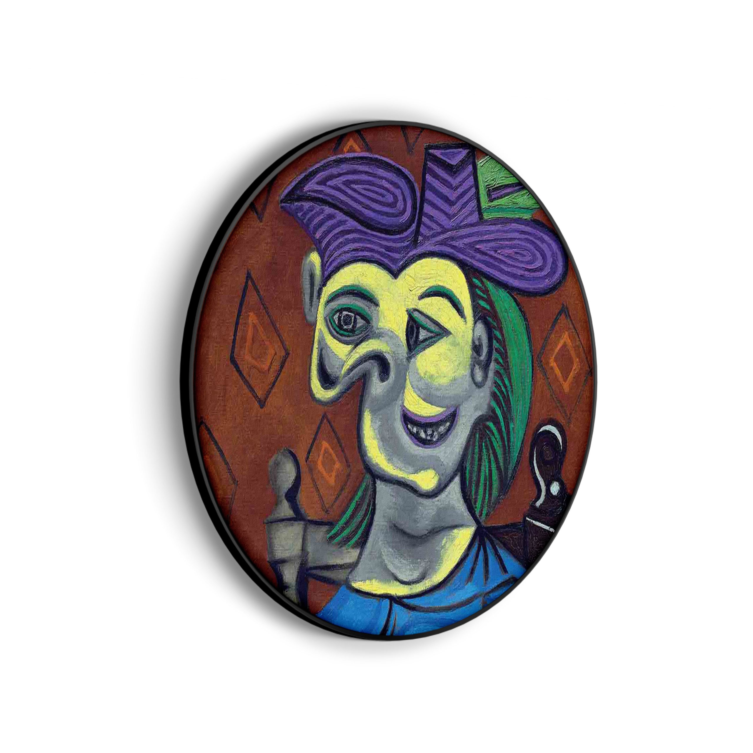 Akoestisch Schilderij Johannes Vermeer Meisje met de parel 1665-1167 Rond - Muurcirkel Template Vierkant Rond OM 18 3 scaled 1