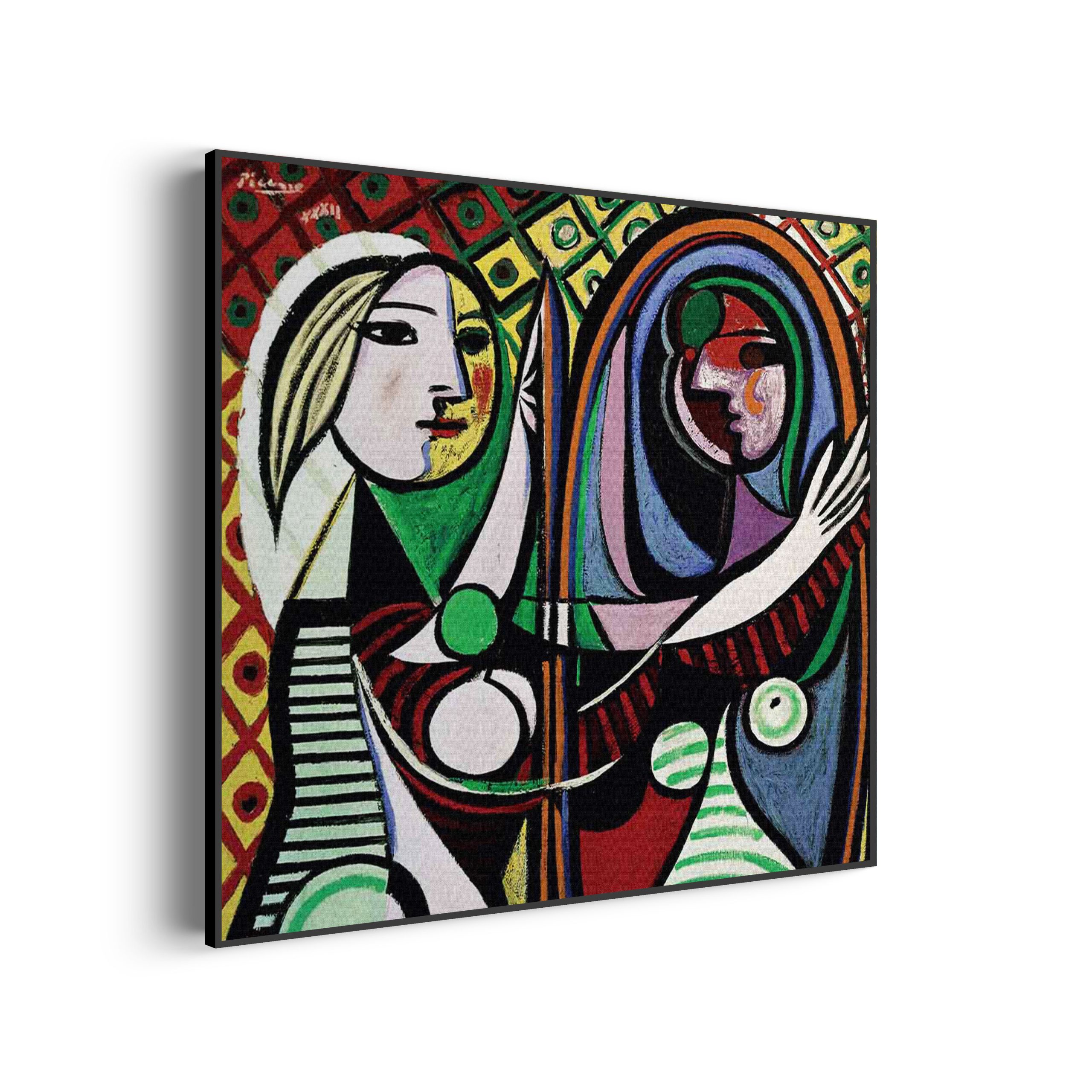 Akoestisch Schilderij Picasso Meisje voor een spiegel 1932 Vierkant Template Vierkant Rond OM 19 scaled 1