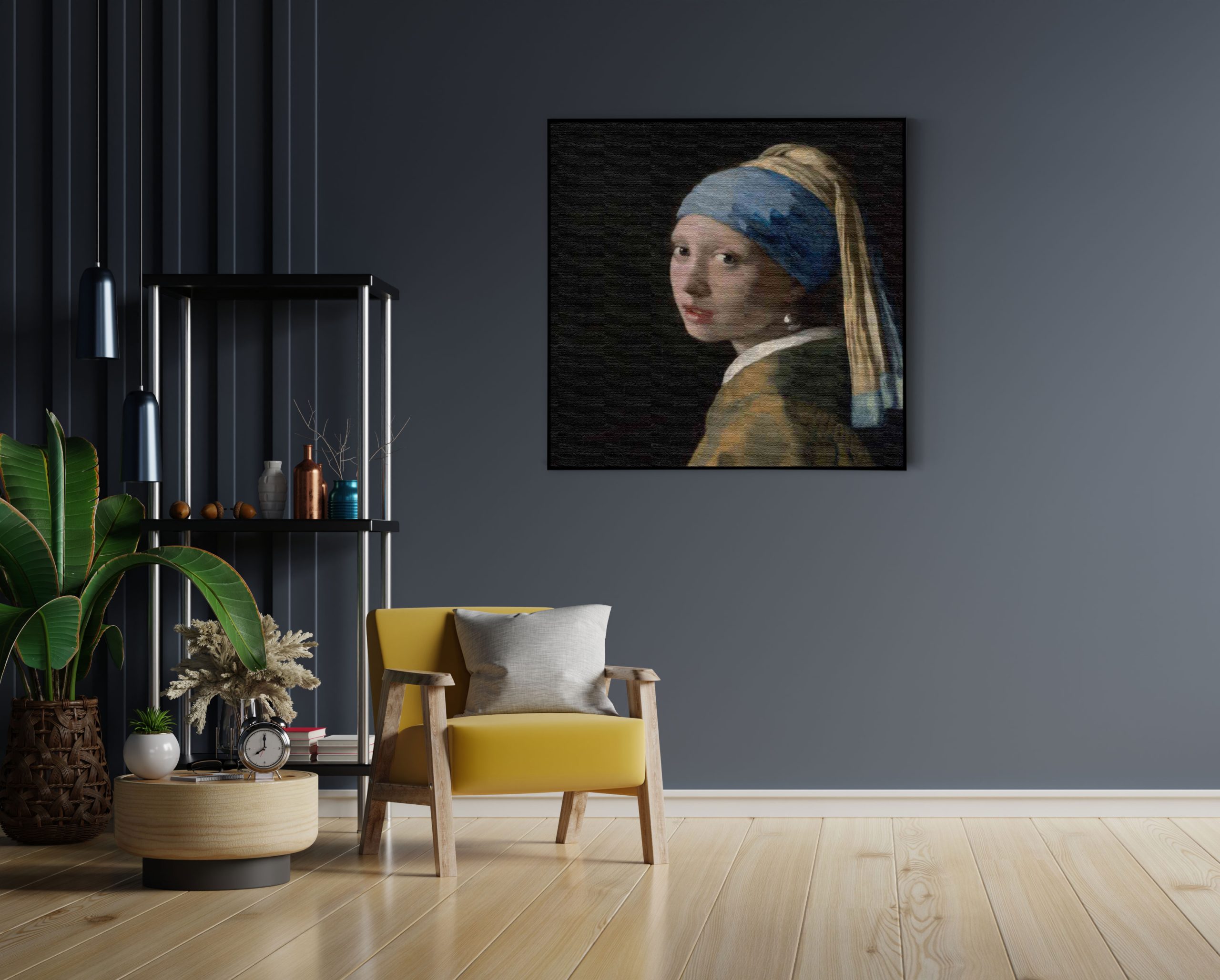 Akoestisch Schilderij Johannes Vermeer Meisje met de parel 1665-1167 Vierkant Template Vierkant Rond OM 2 1 scaled 1