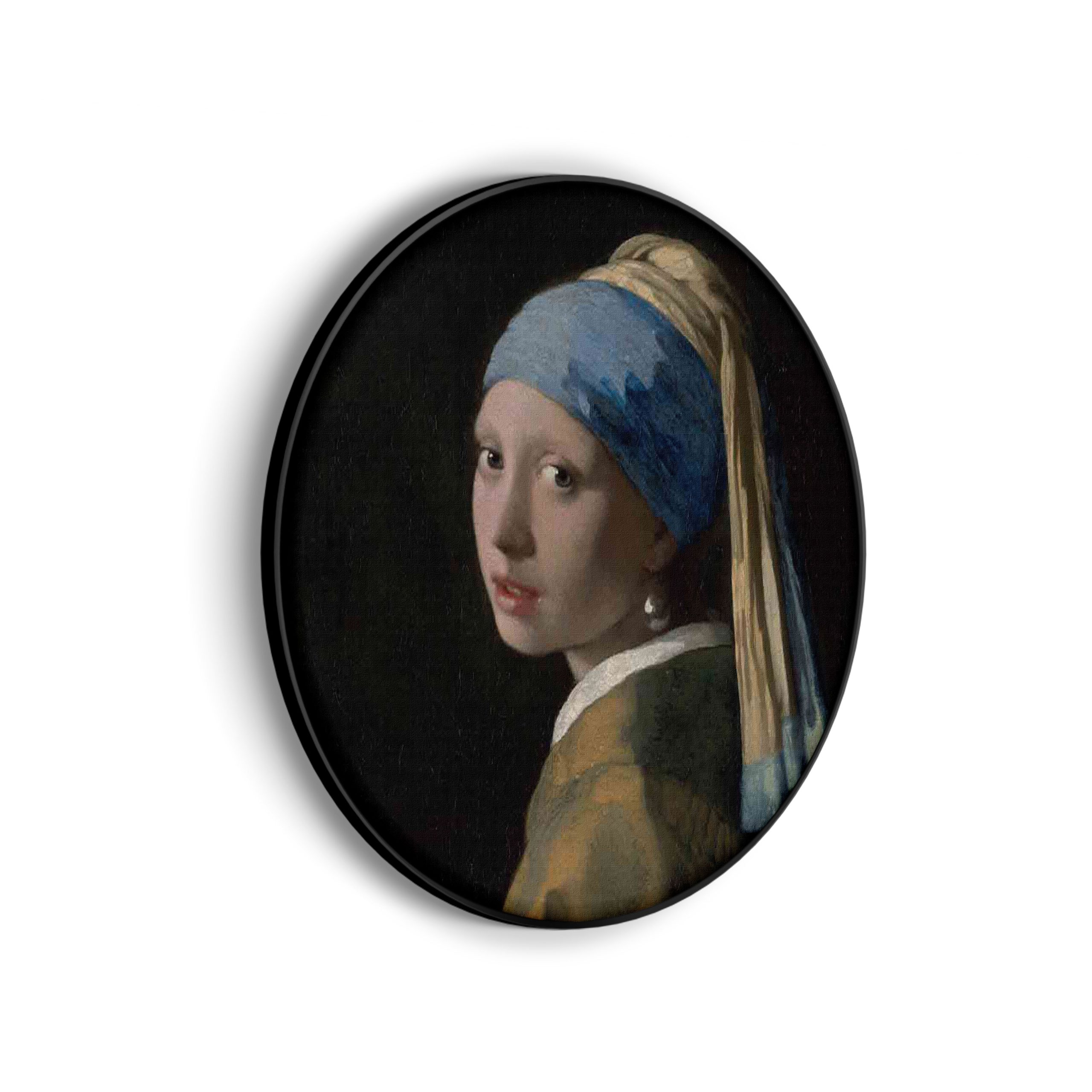 Akoestisch Schilderij Johannes Vermeer Meisje met de parel 1665-1167 Rond - Muurcirkel Template Vierkant Rond OM 2 3 scaled 1
