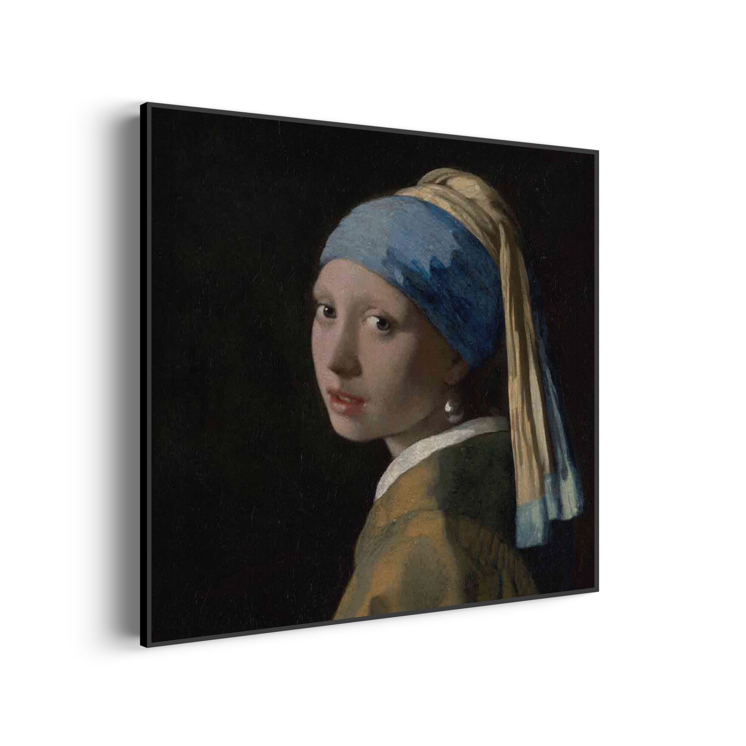 Akoestisch Schilderij Johannes Vermeer Meisje met de parel 1665-1167 Vierkant Template Vierkant Rond OM 2 scaled 1