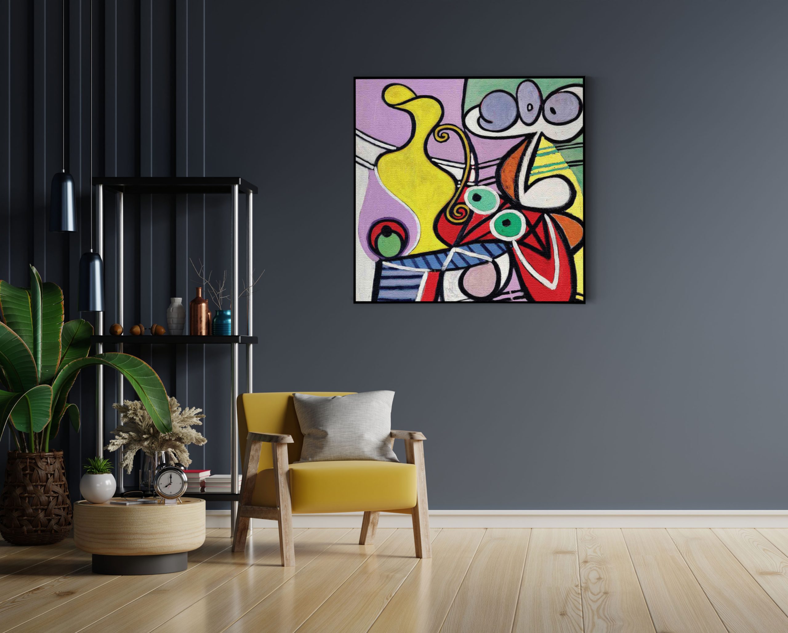 Akoestisch Schilderij Picasso stilleven op een stoel 1931 Vierkant Template Vierkant Rond OM 22 1 scaled 1