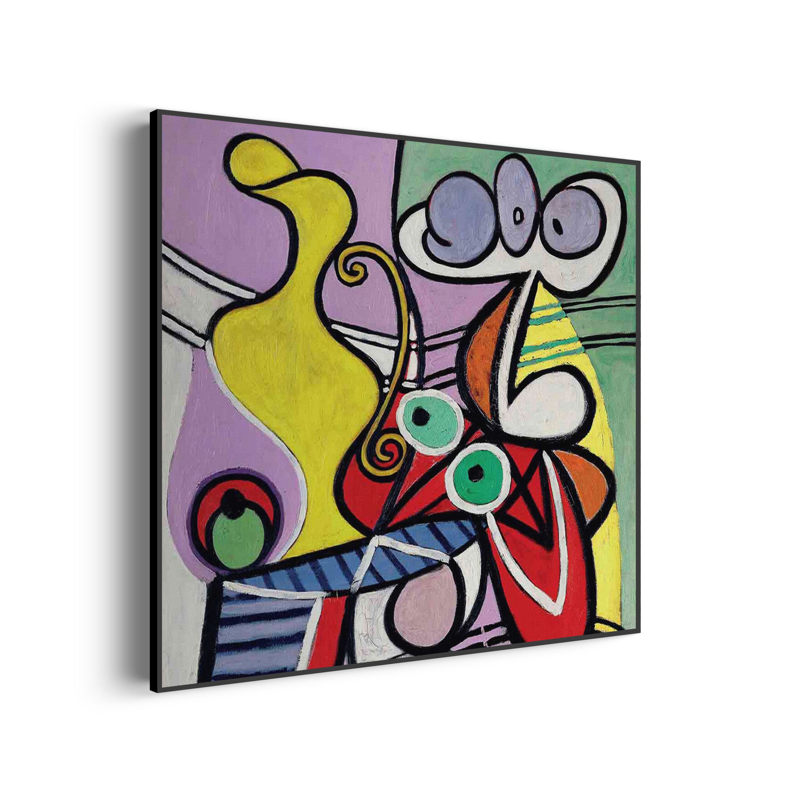 Akoestisch Schilderij Picasso stilleven op een stoel 1931 Vierkant Template Vierkant Rond OM 22 scaled 1