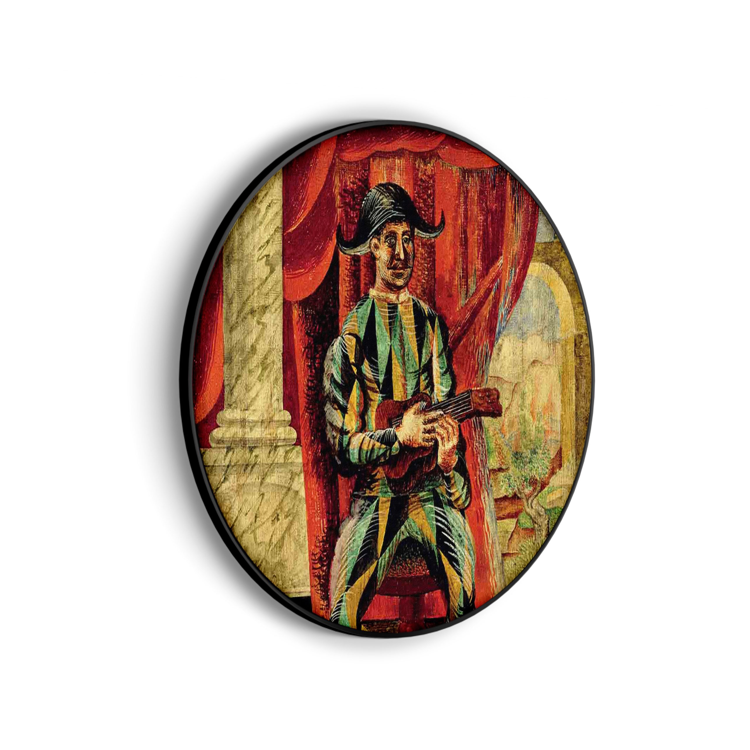Akoestisch Schilderij Johannes Vermeer Meisje met de parel 1665-1167 Rond - Muurcirkel Template Vierkant Rond OM 23 3 scaled 1