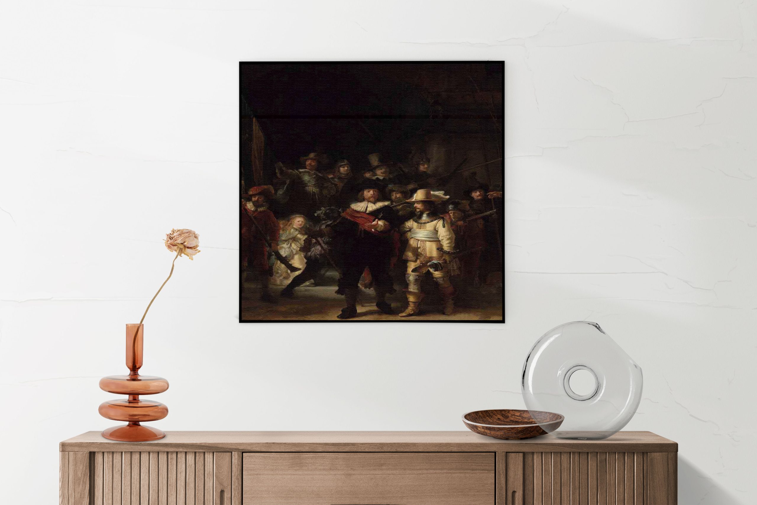 Akoestisch Schilderij Rembrandt De Nachtwacht 1642 Vierkant Template Vierkant Rond OM 24 2 scaled 1