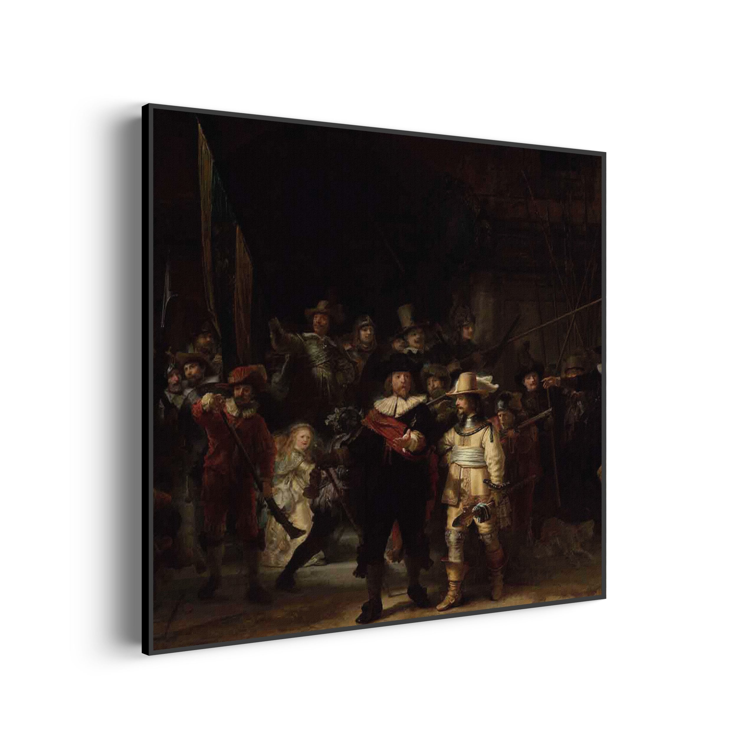 Akoestisch Schilderij Rembrandt De Nachtwacht 1642 Vierkant Template Vierkant Rond OM 24 scaled 1