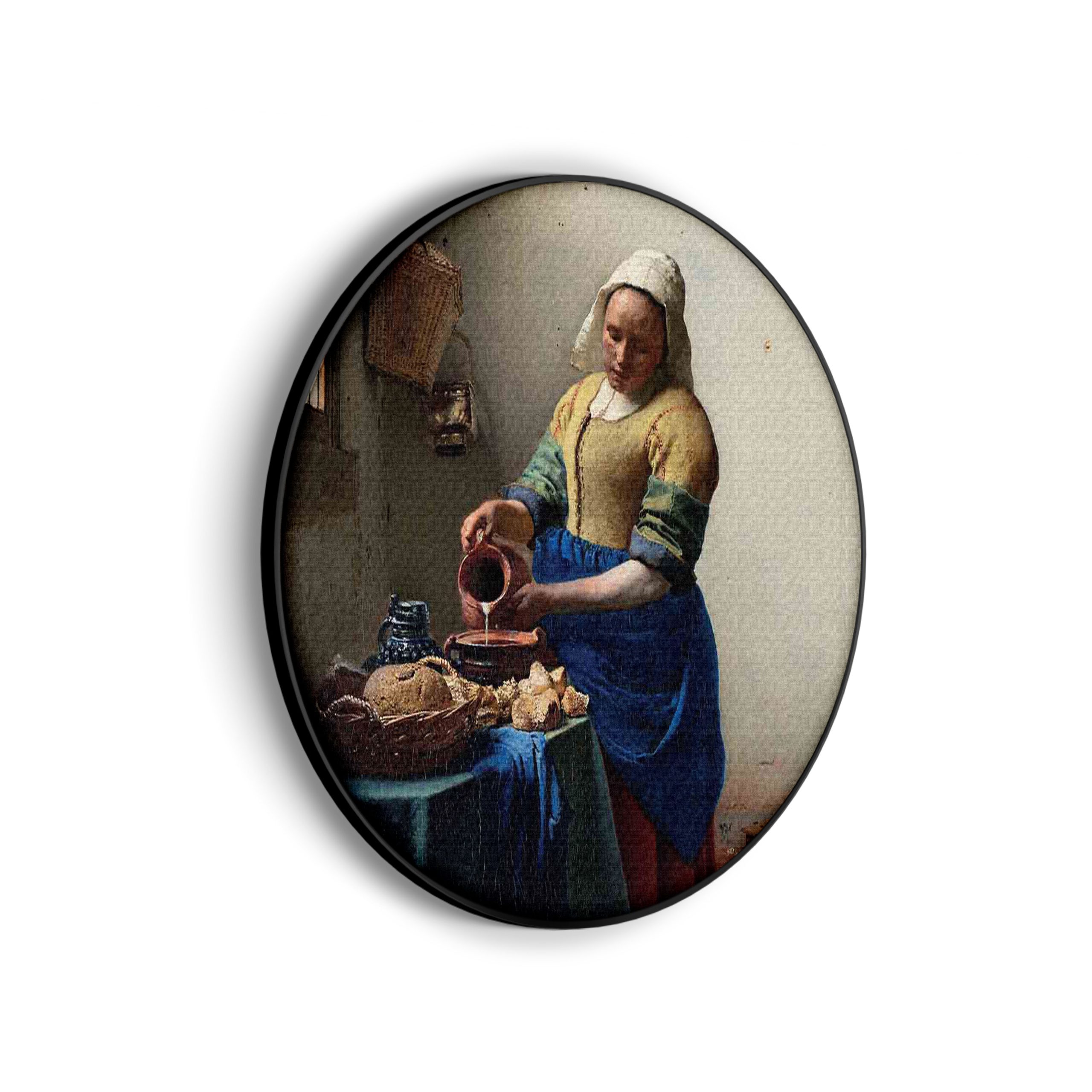 Akoestisch Schilderij Johannes Vermeer Meisje met de parel 1665-1167 Rond - Muurcirkel Template Vierkant Rond OM 29 3 scaled 1