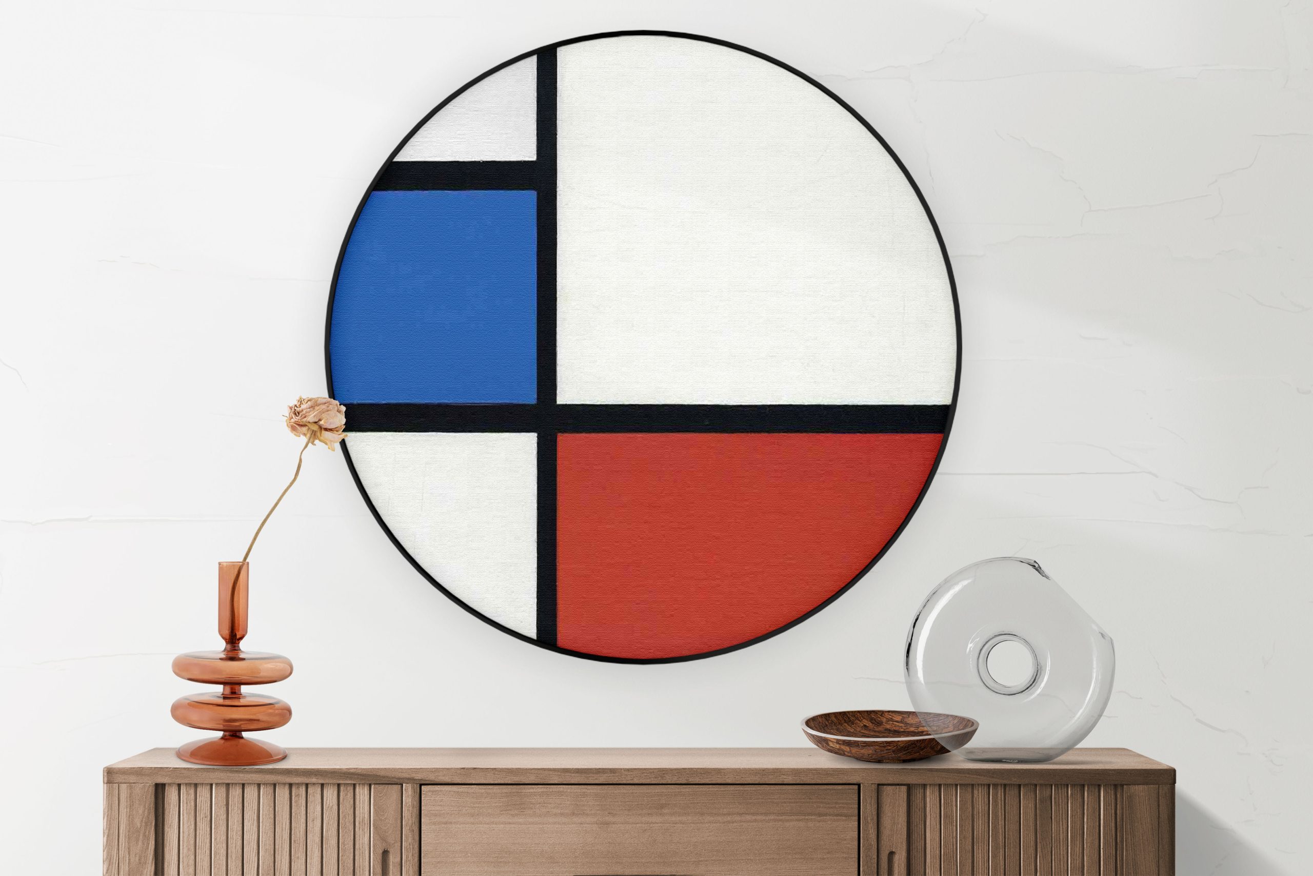 Akoestisch Schilderij Johannes Vermeer Meisje met de parel 1665-1167 Rond - Muurcirkel Template Vierkant Rond OM 3 5 scaled 1